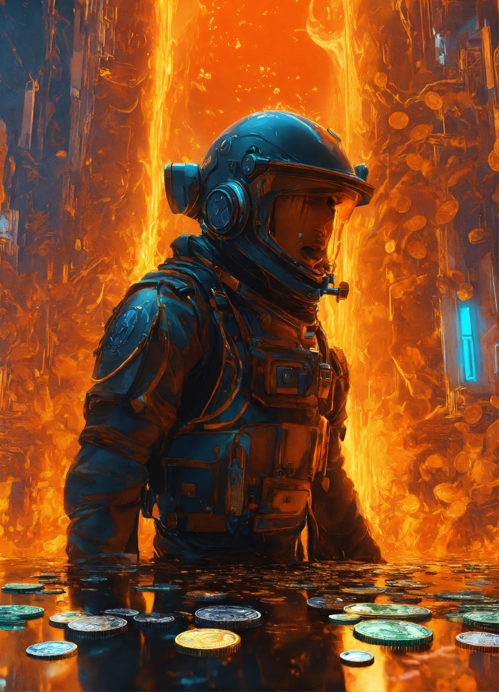 Lexica - ((fictional Sci-Fi money of the future)), Hyperdetailed Coins ...
