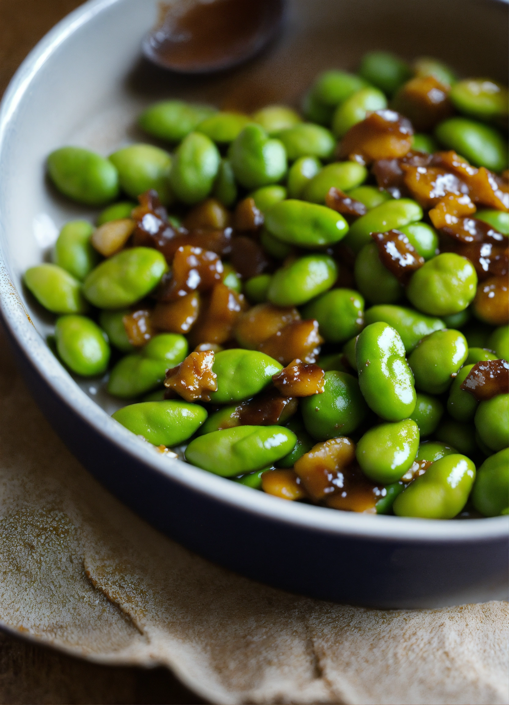 Lexica Miso Glazed Edamame Ingredients Edamame, white miso paste
