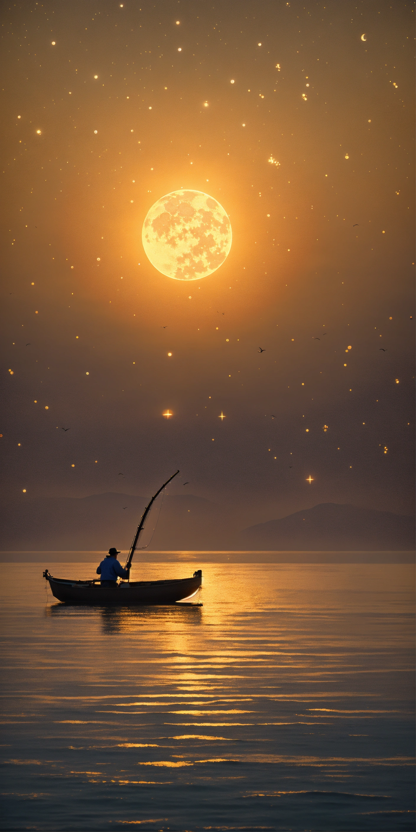 Lexica - An evening in the midst of the boundless, vast, and calm sea ...