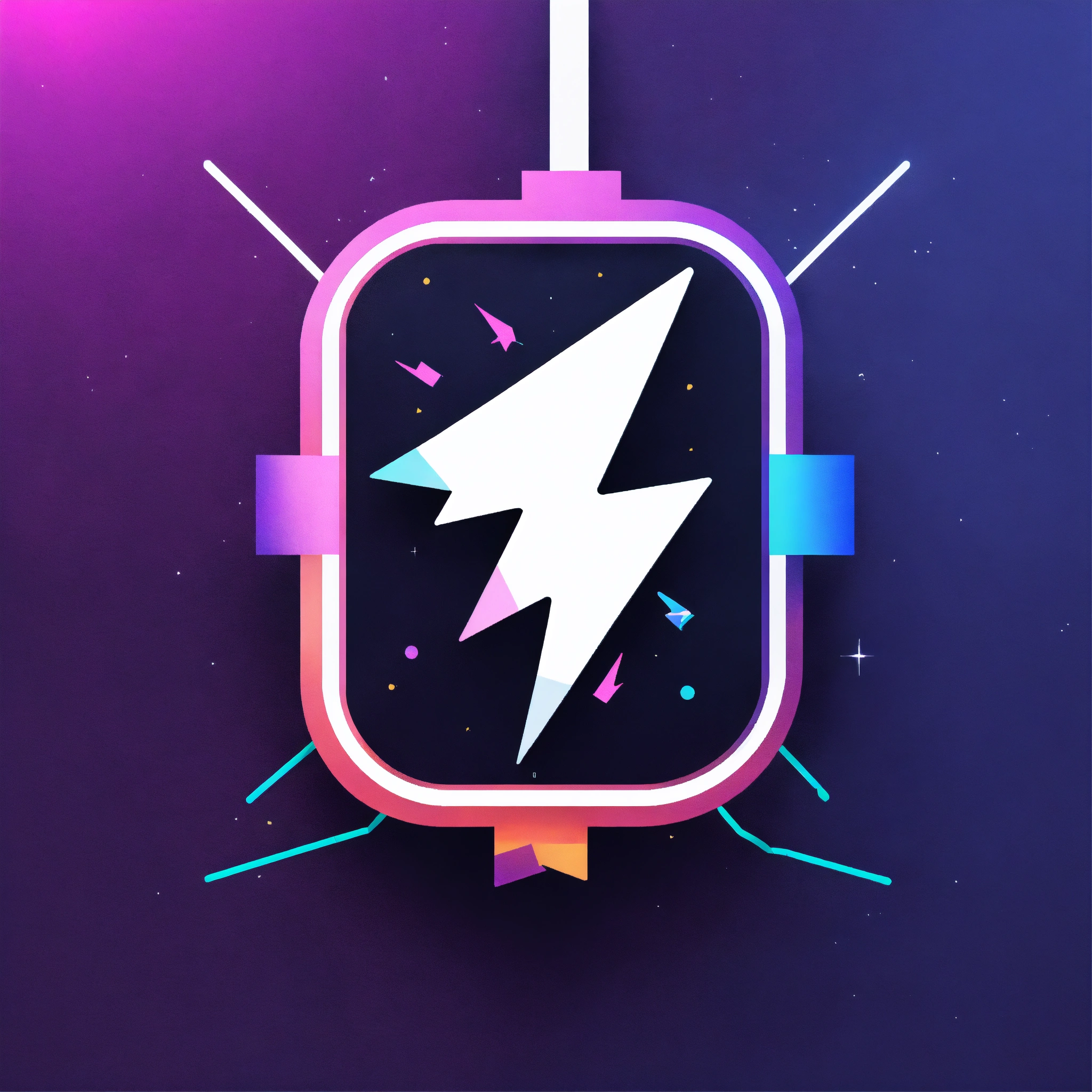 Lexica - Modern app icon for Ethernet configuration, stylized lightning ...