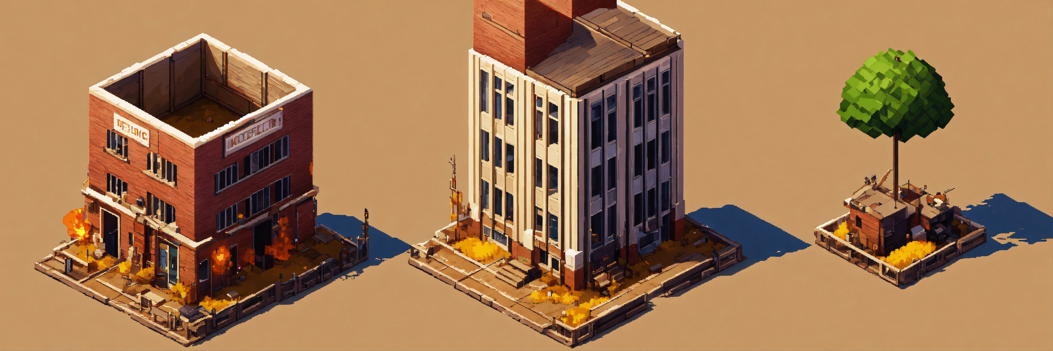 Lexica - Isometric. Upgrade evolution progression of a post-apocalyptic ...