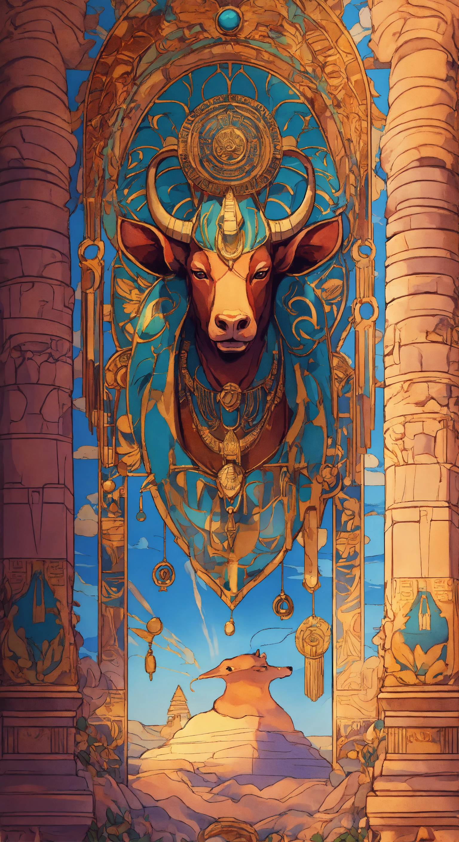 Lexica - 4k, art nouveau style, bright sunset colours, very detailed ...