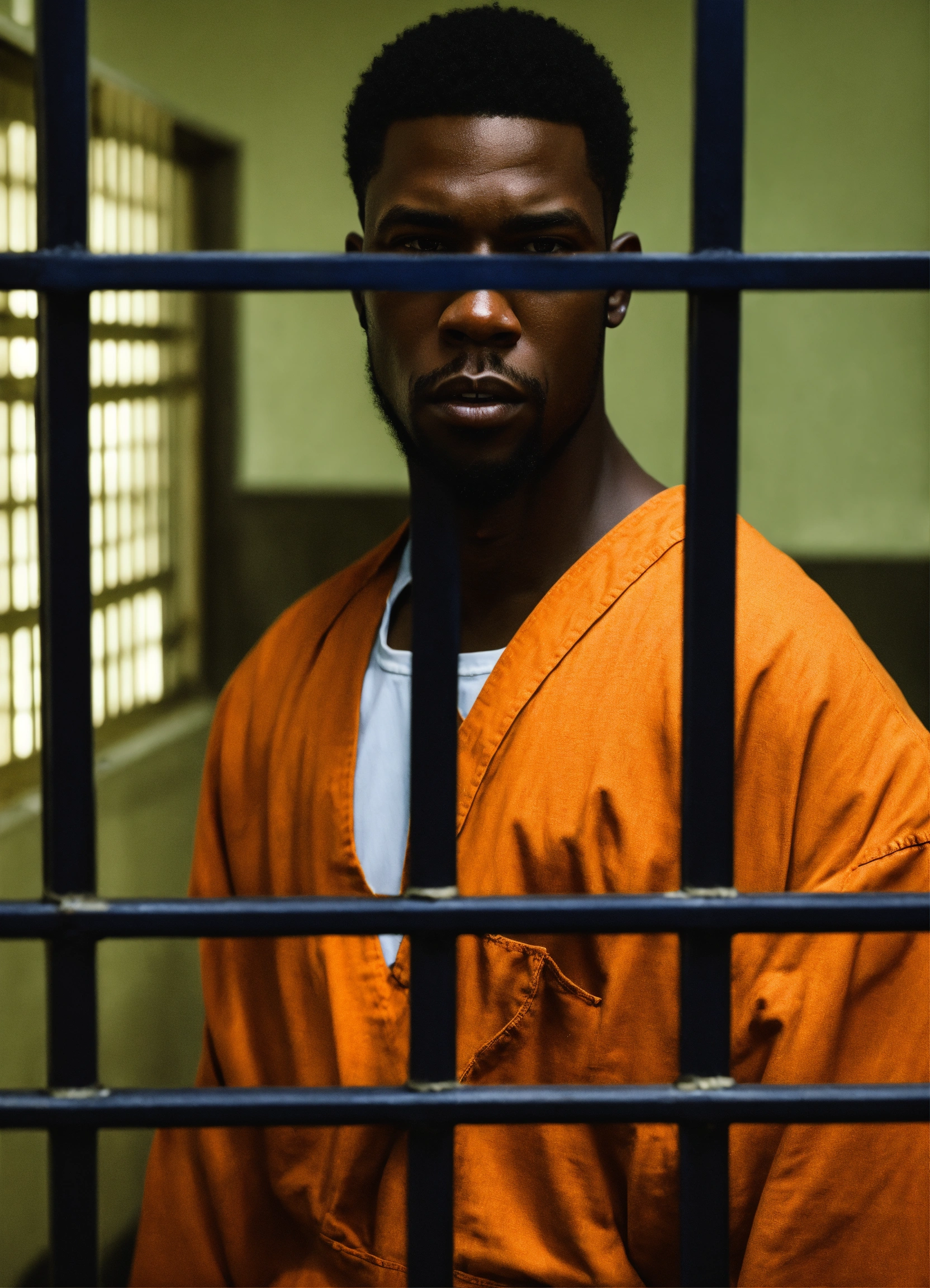Lexica - A sam black man in prison