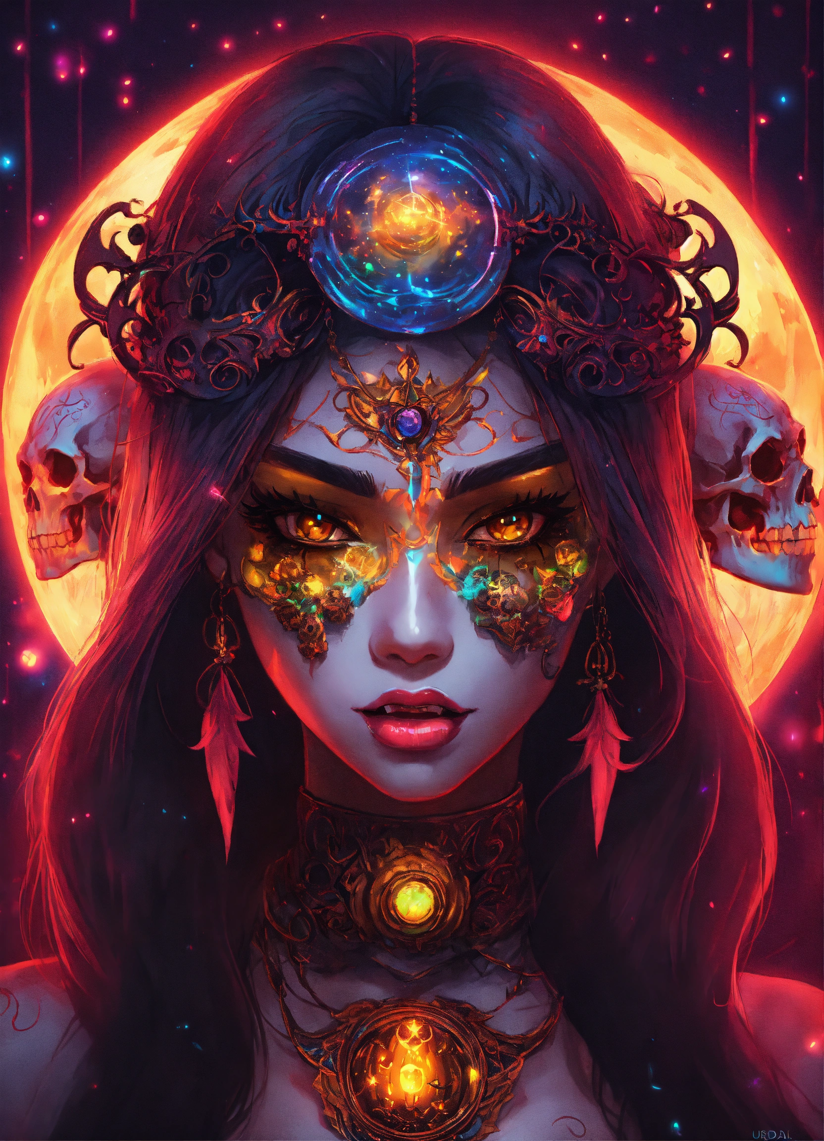 Lexica - Halloween skulls Anime, nikita dragun, evil demon, cosmic ...