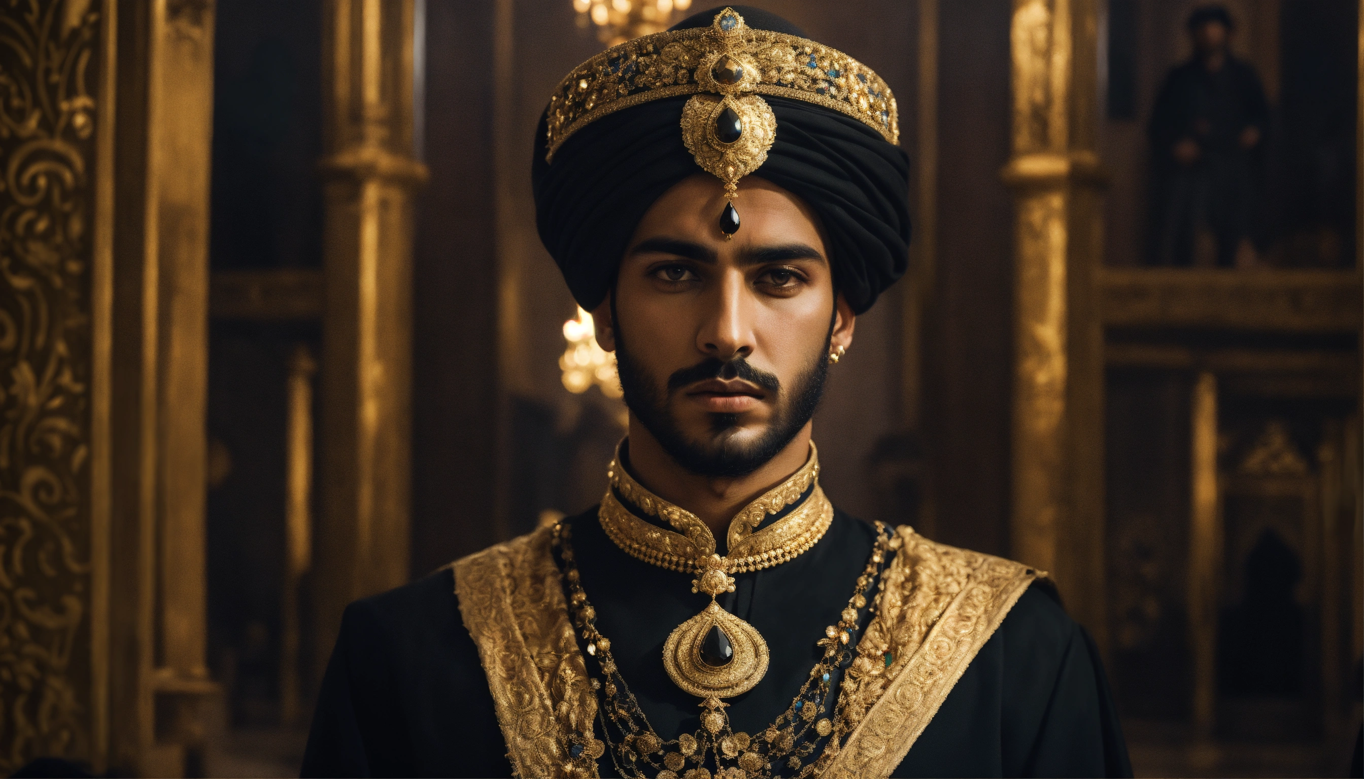 Lexica - Dark, mysterious and dramatic portrait of a young handsome ...