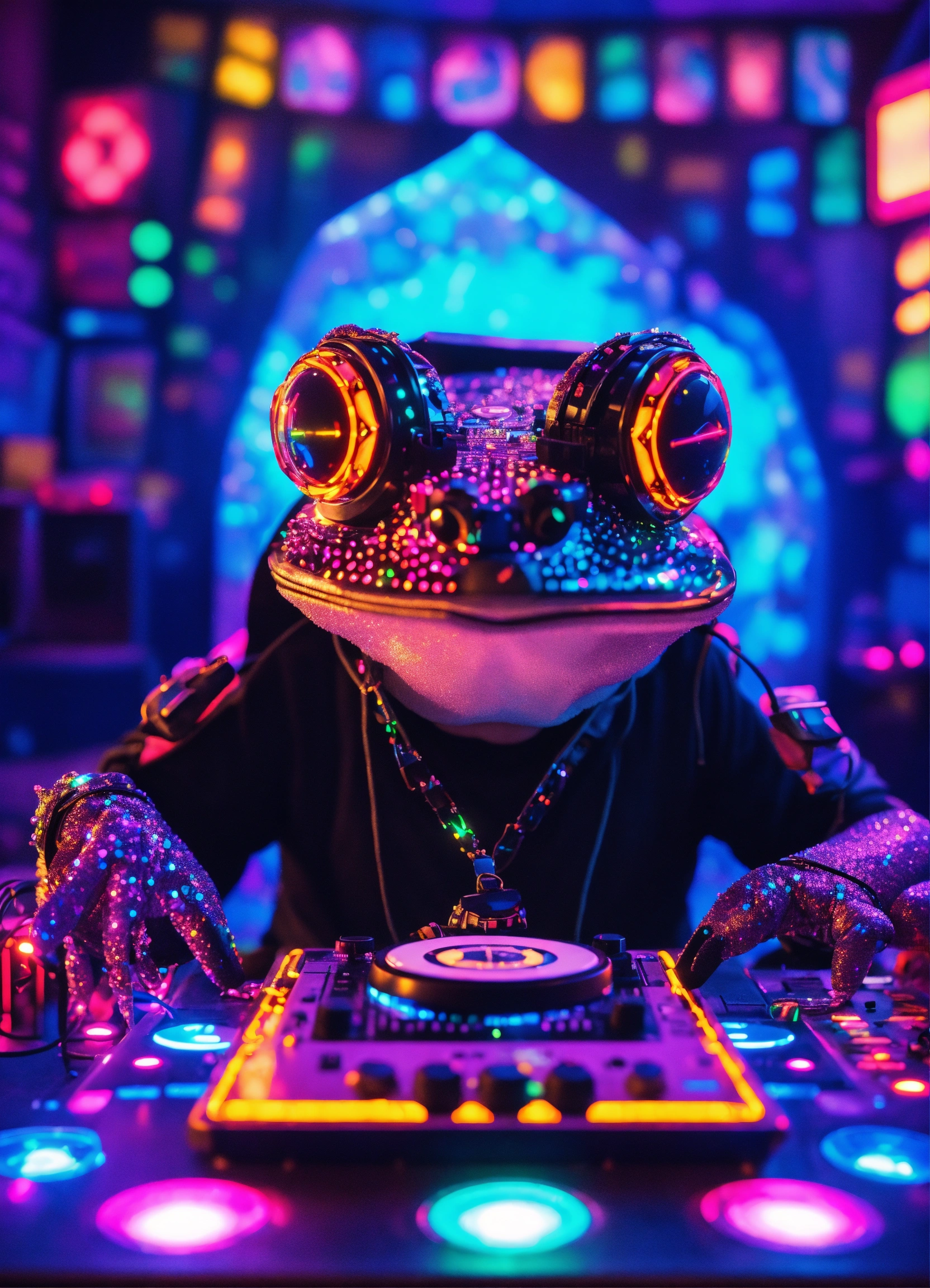Lexica - A techno Diamond psytrance DJ Diamond TOAD in folk kawaii ...