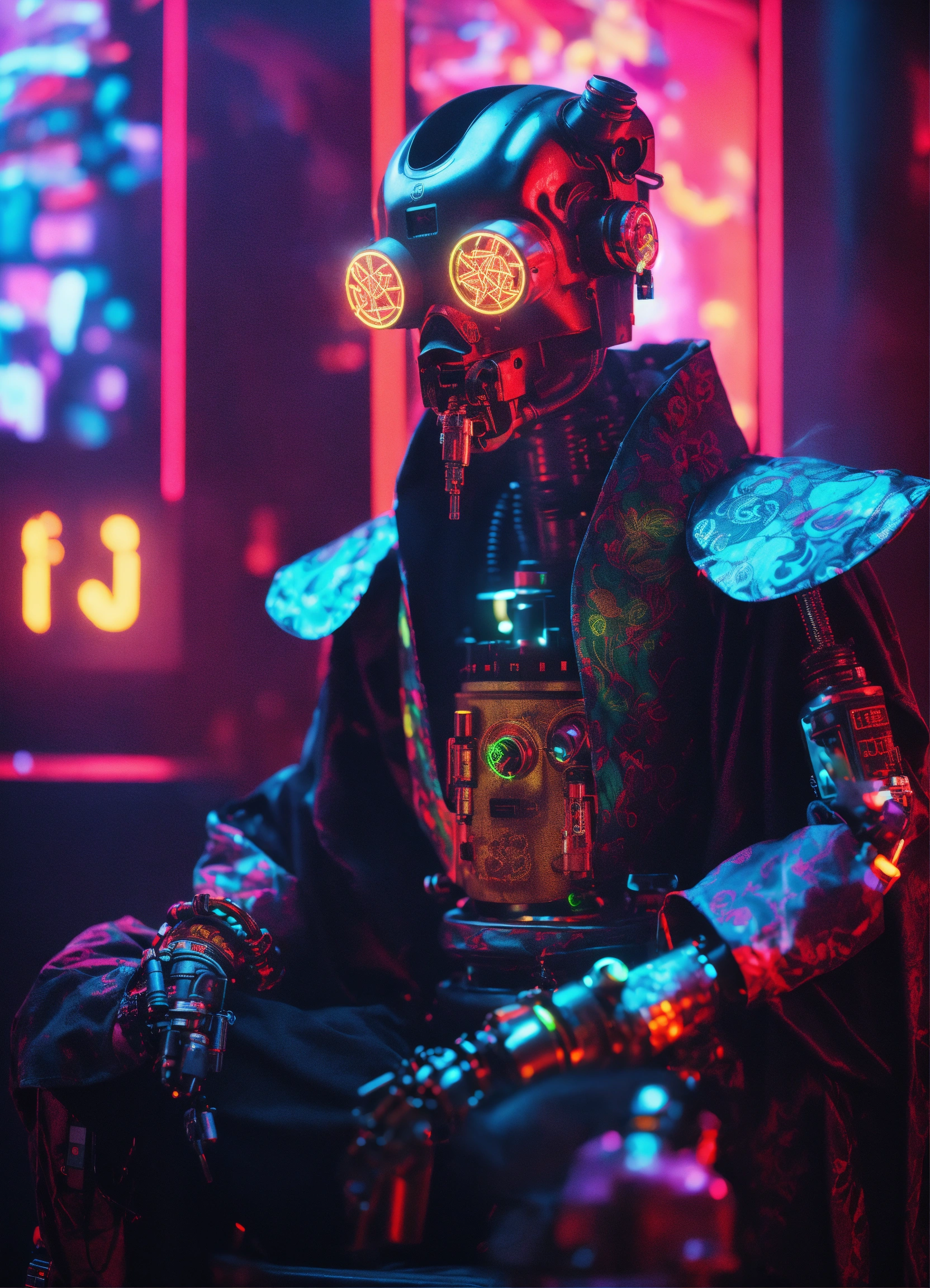 Lexica - Dark aesthetic, a realistic grunge ugly robot cyborg whit ...