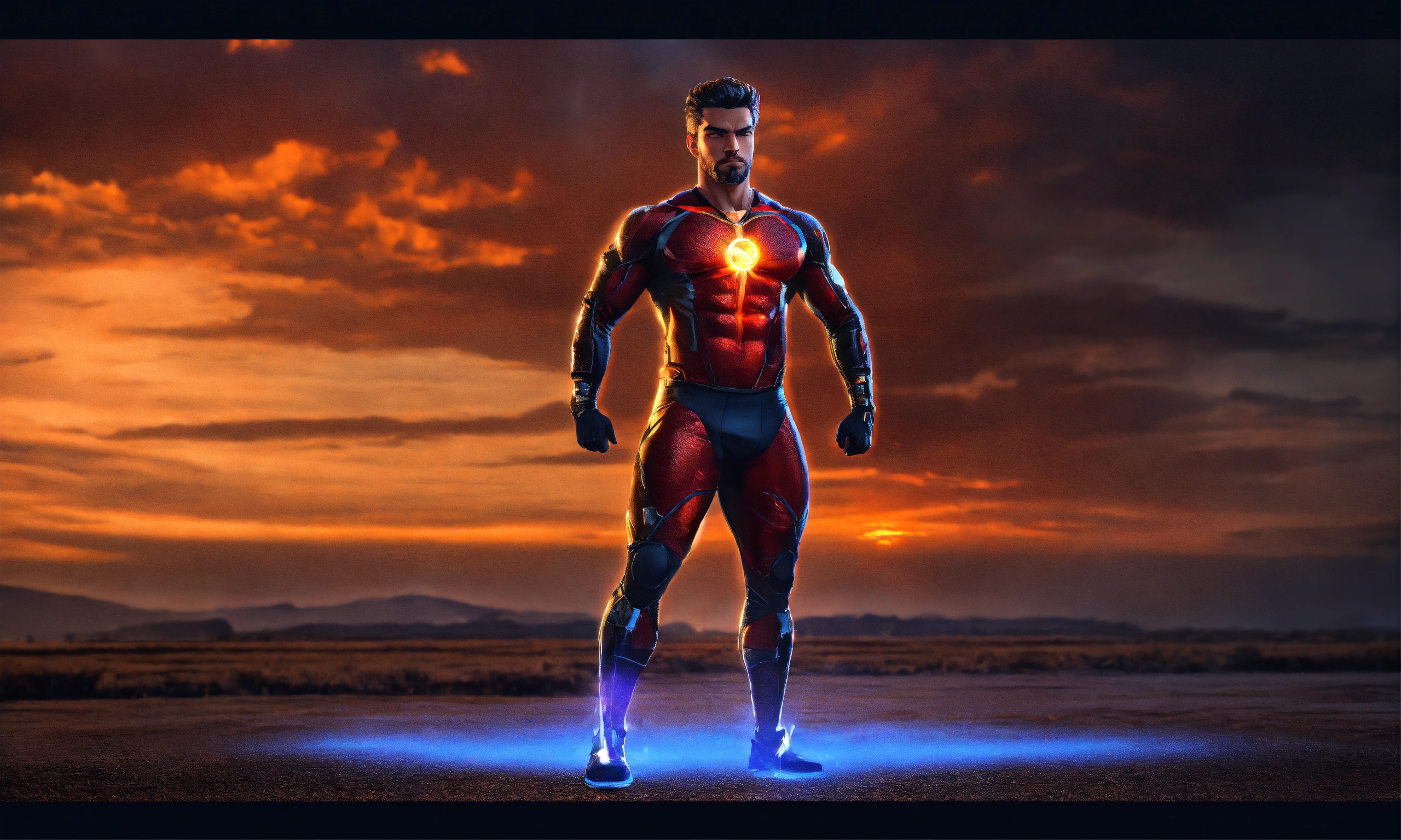 Lexica - Powerful man with his body attracting good energy