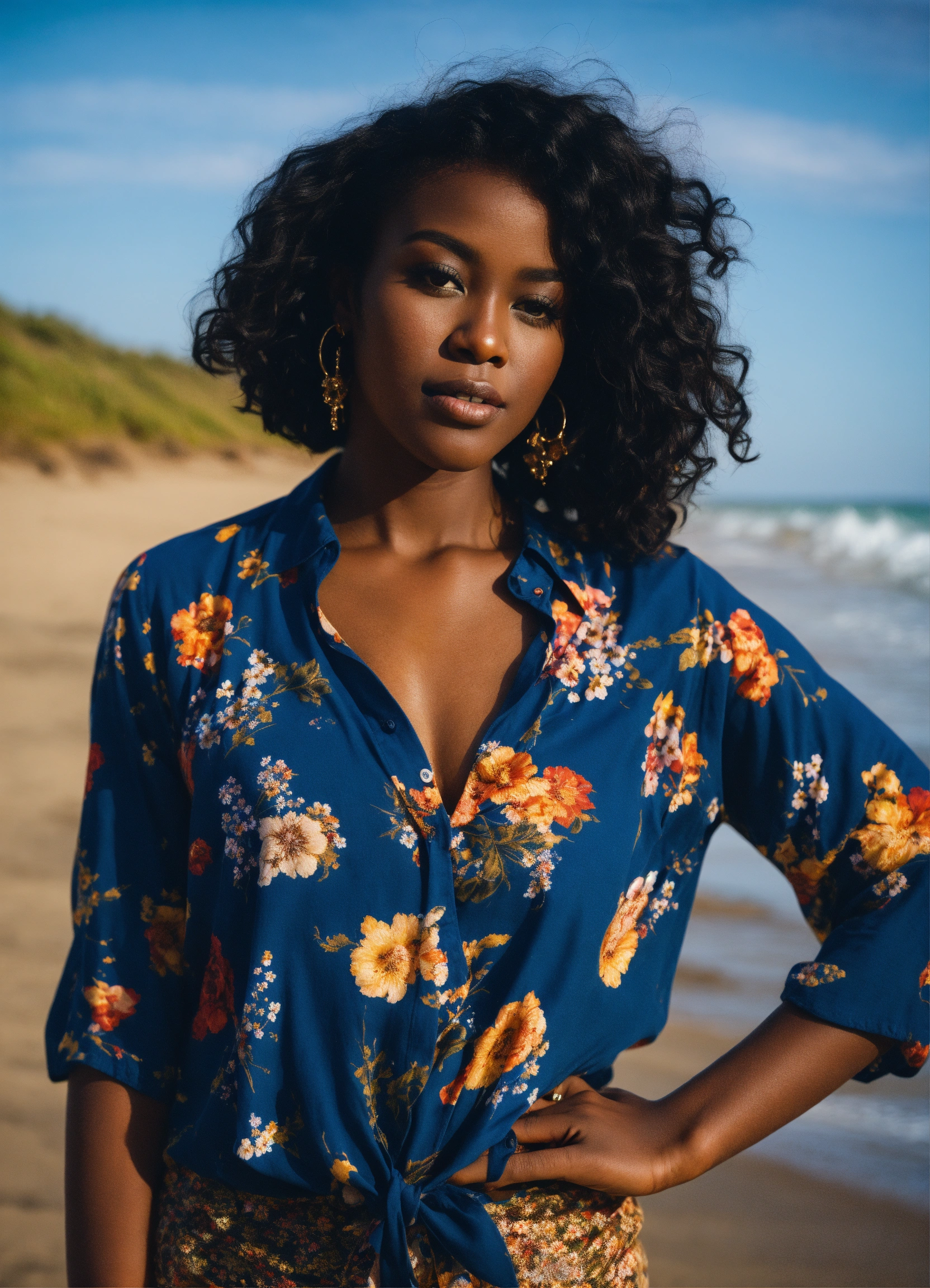 lexica-portrait-of-a-beautiful-dark-skin-woman-with-dark-blue-hair