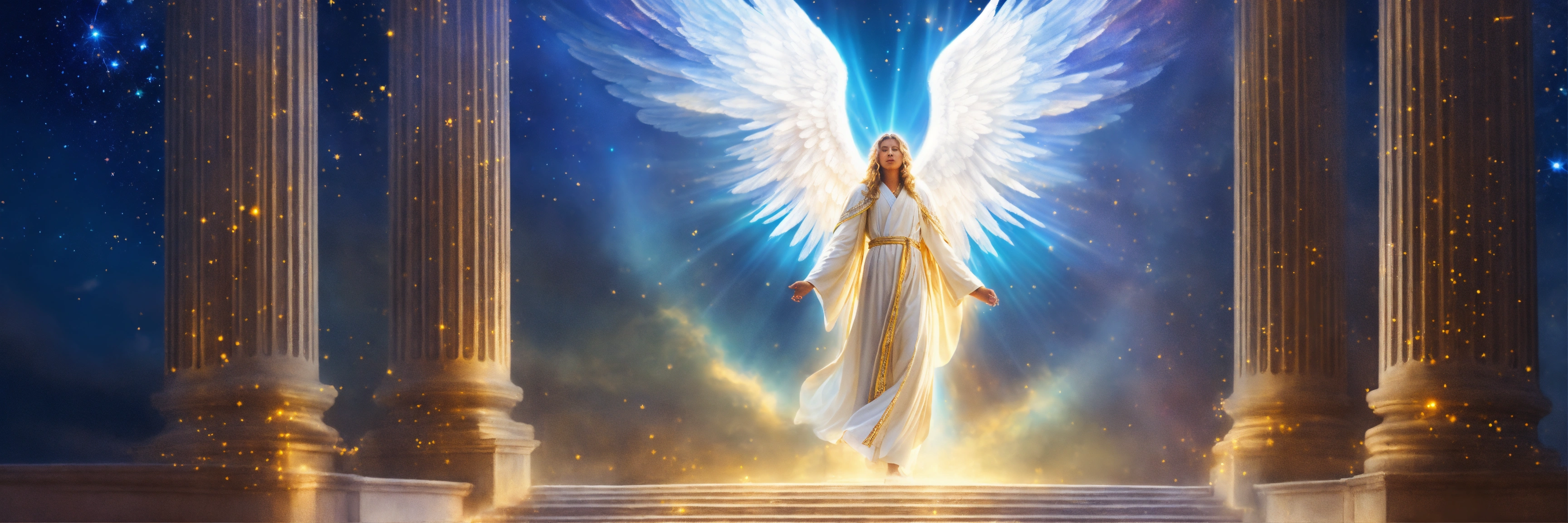 Lexica - Angel moving up beautiful uplifting spiritual visionary scene ...