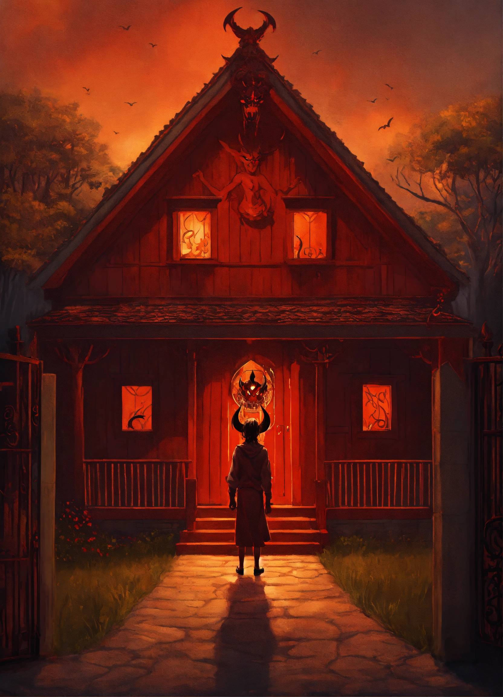 Lexica - Demon protecting the house from evil, middle of the day