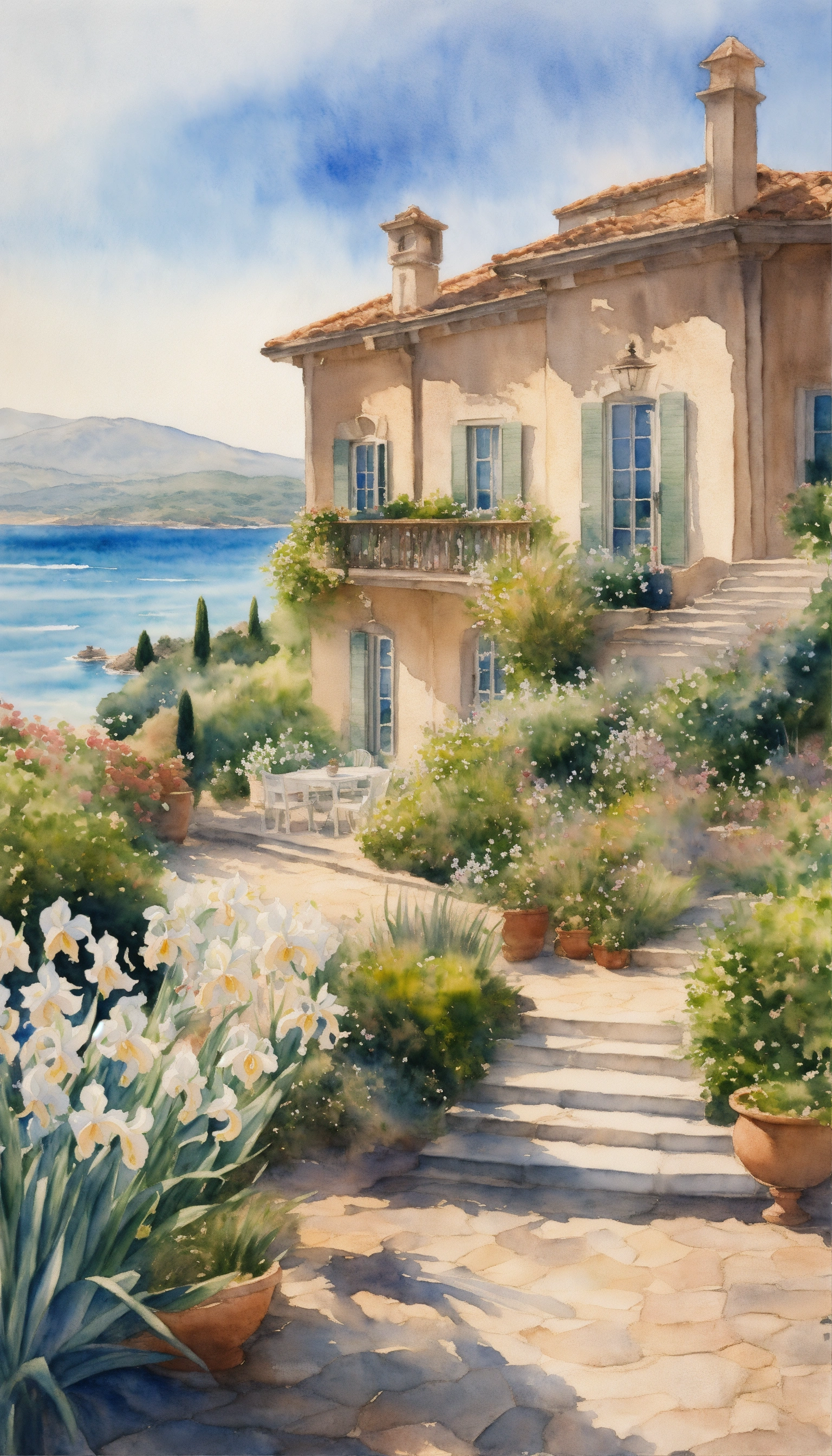 Lexica - Watercolour painting, pastel colours, warm light, intricate ...