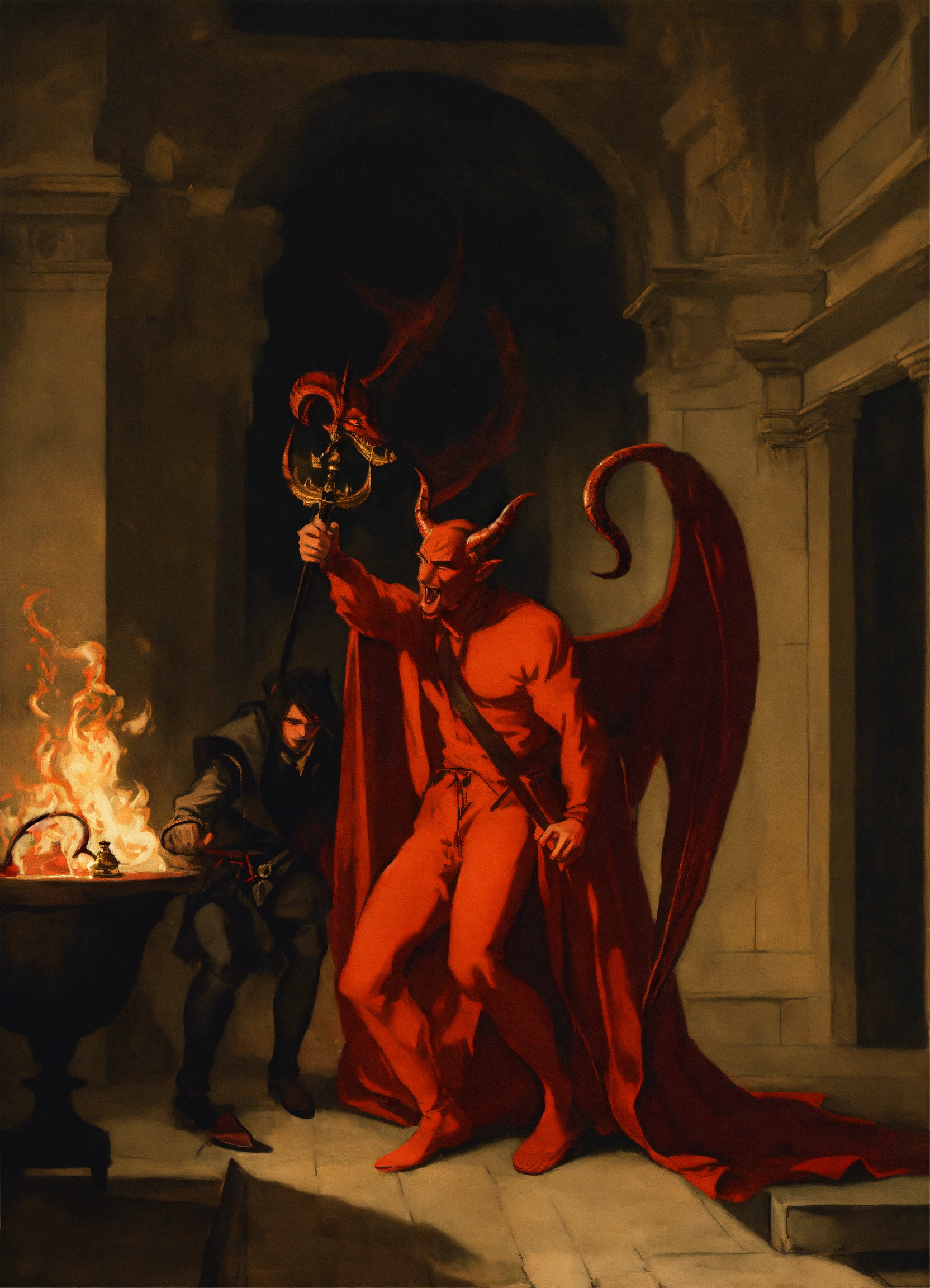 Lexica - The devil persuading someone