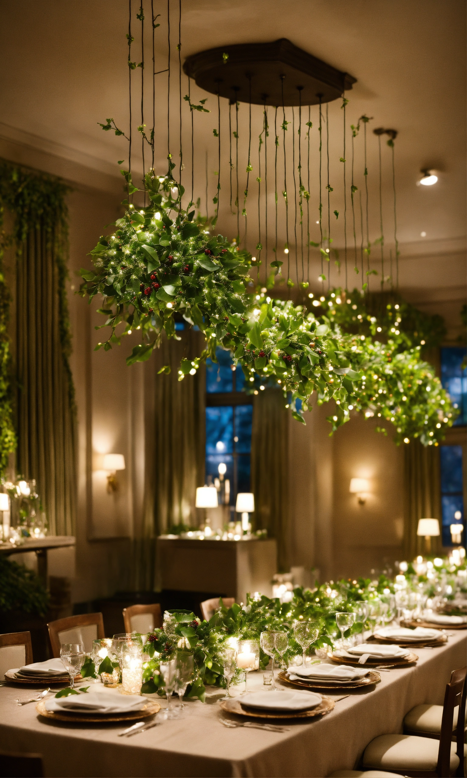 Lexica - Mistletoe hangs from the ceiling in strategic locations, its ...