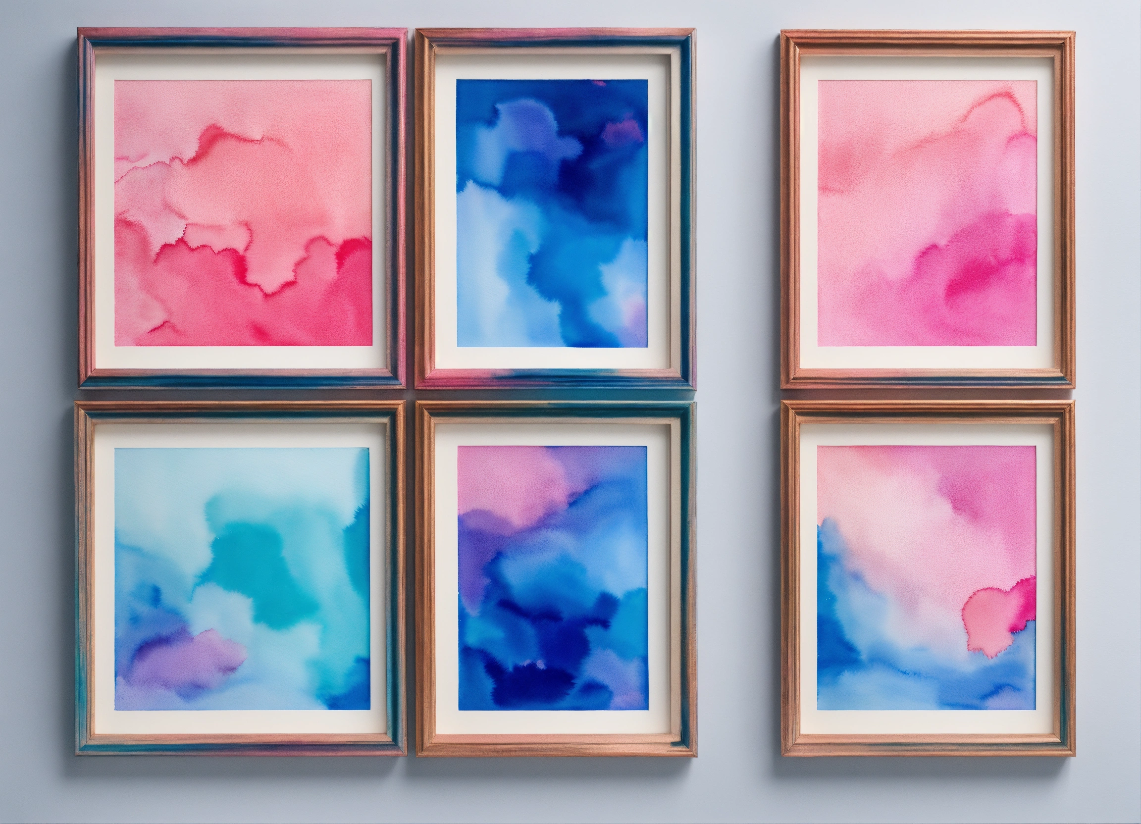 Lexica - Decorative frame - colorful abstract beautiful watercolor ...