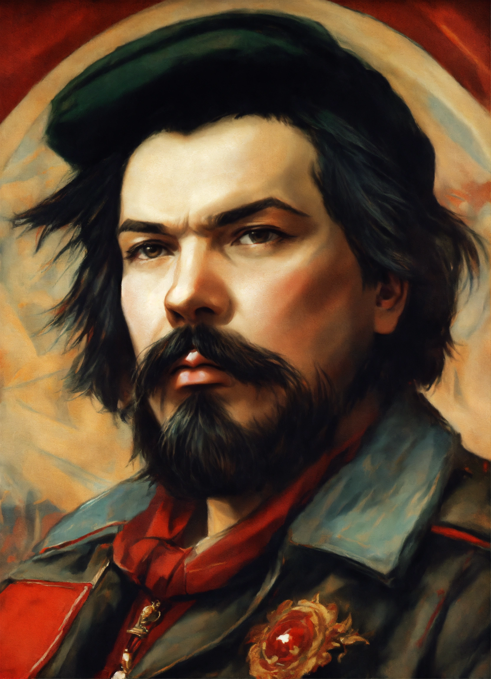 Lexica - Lenin dressed as rocker with black hair