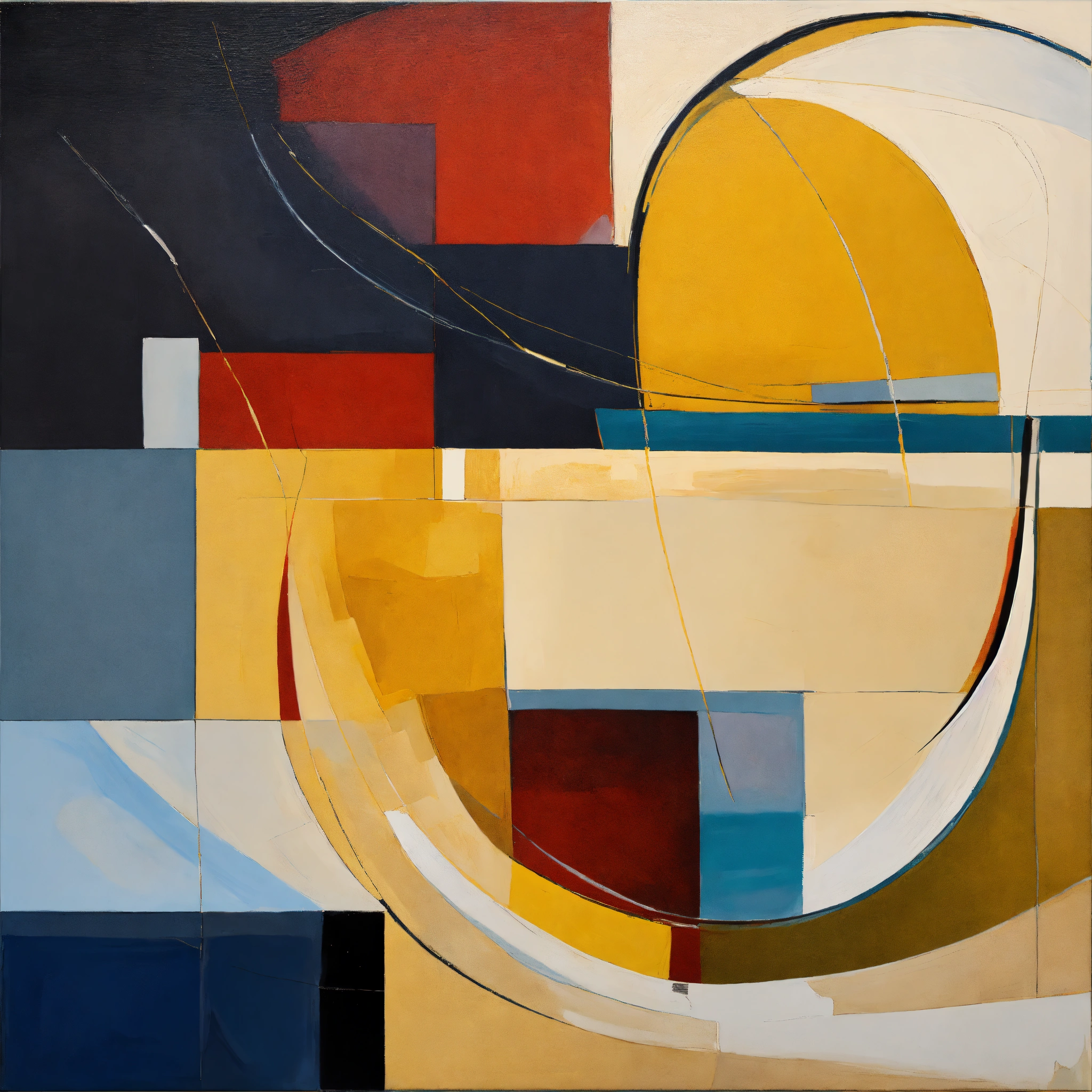 Lexica - Abstract curve, oil painting, transparent, in style ...