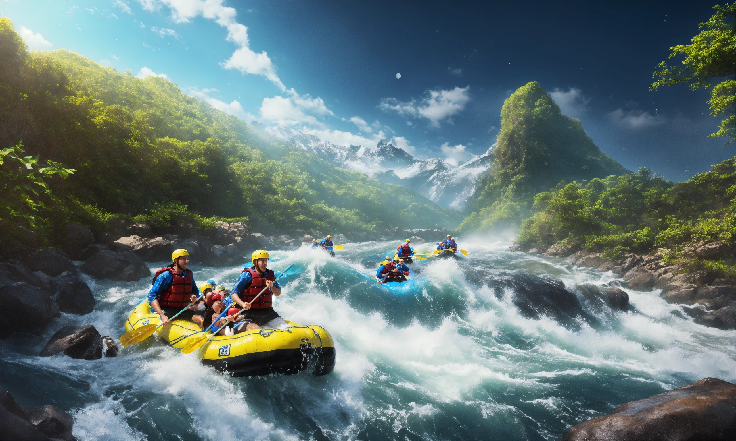 Lexica - Mdjrny-v4 style, highly detailed image, explorer white water ...