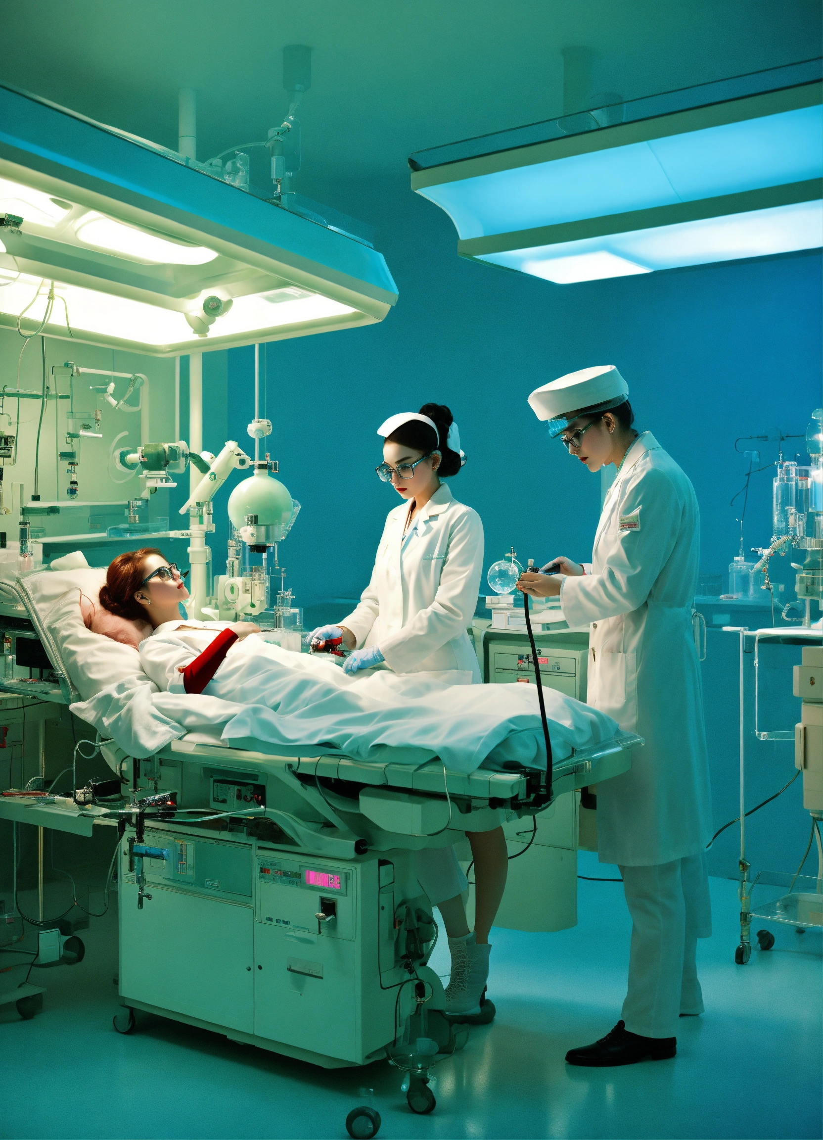 Lexica Photography In A Futuristic Sci Fi Laboratory 60 S Gorgeous 