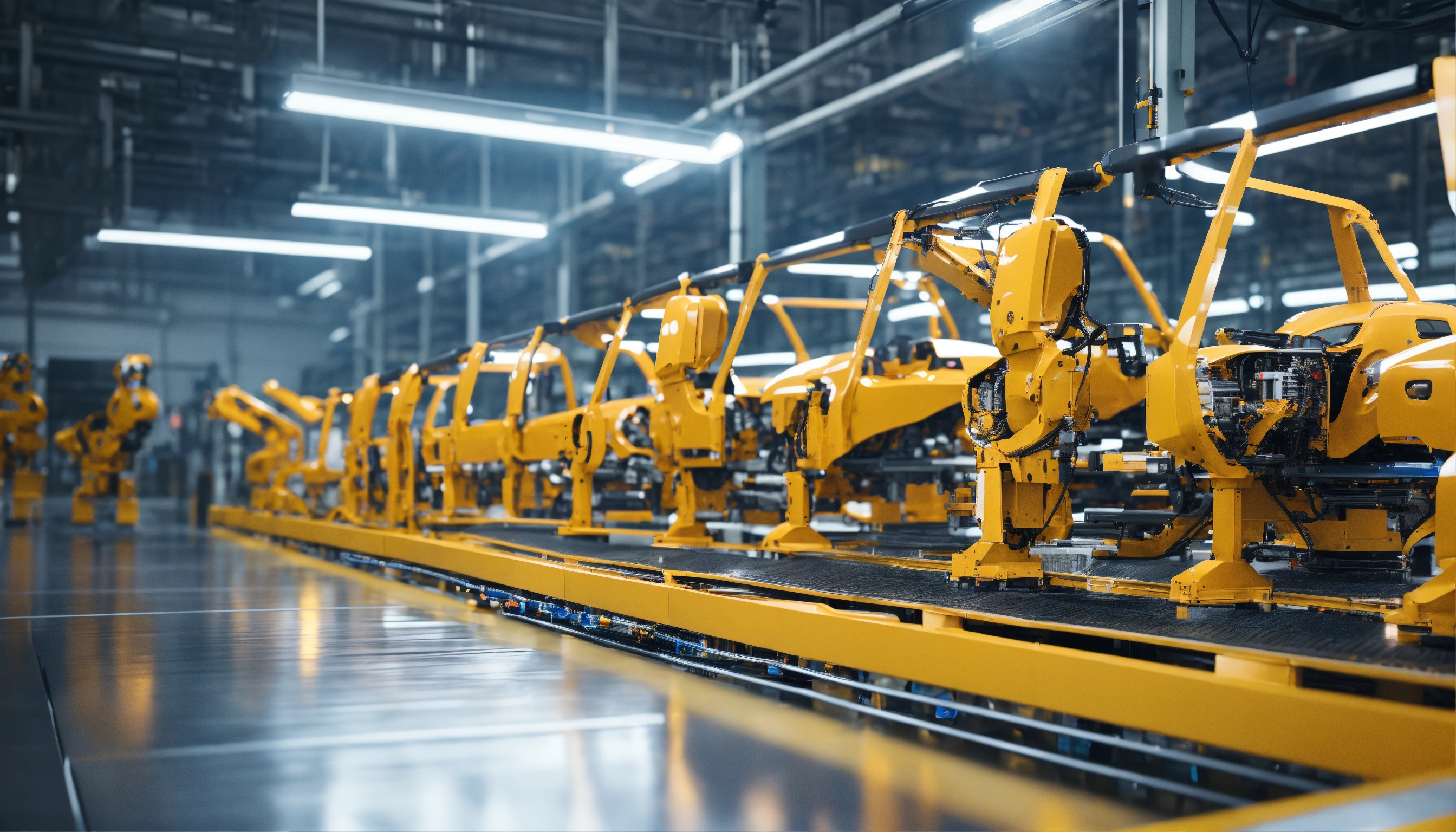Lexica - Automobile assembly line in perspective, robotics in car ...