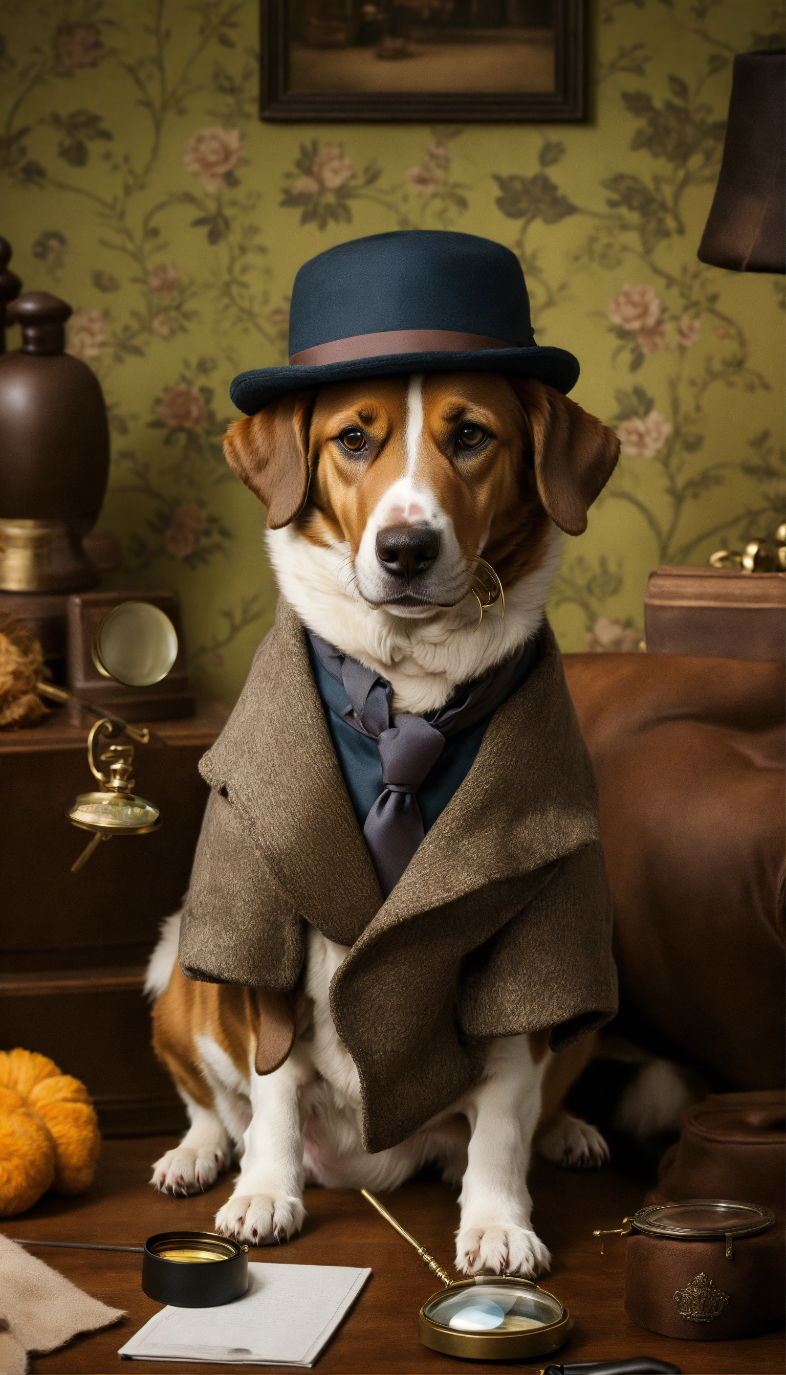 Dog dressed as sherlock holmes best sale