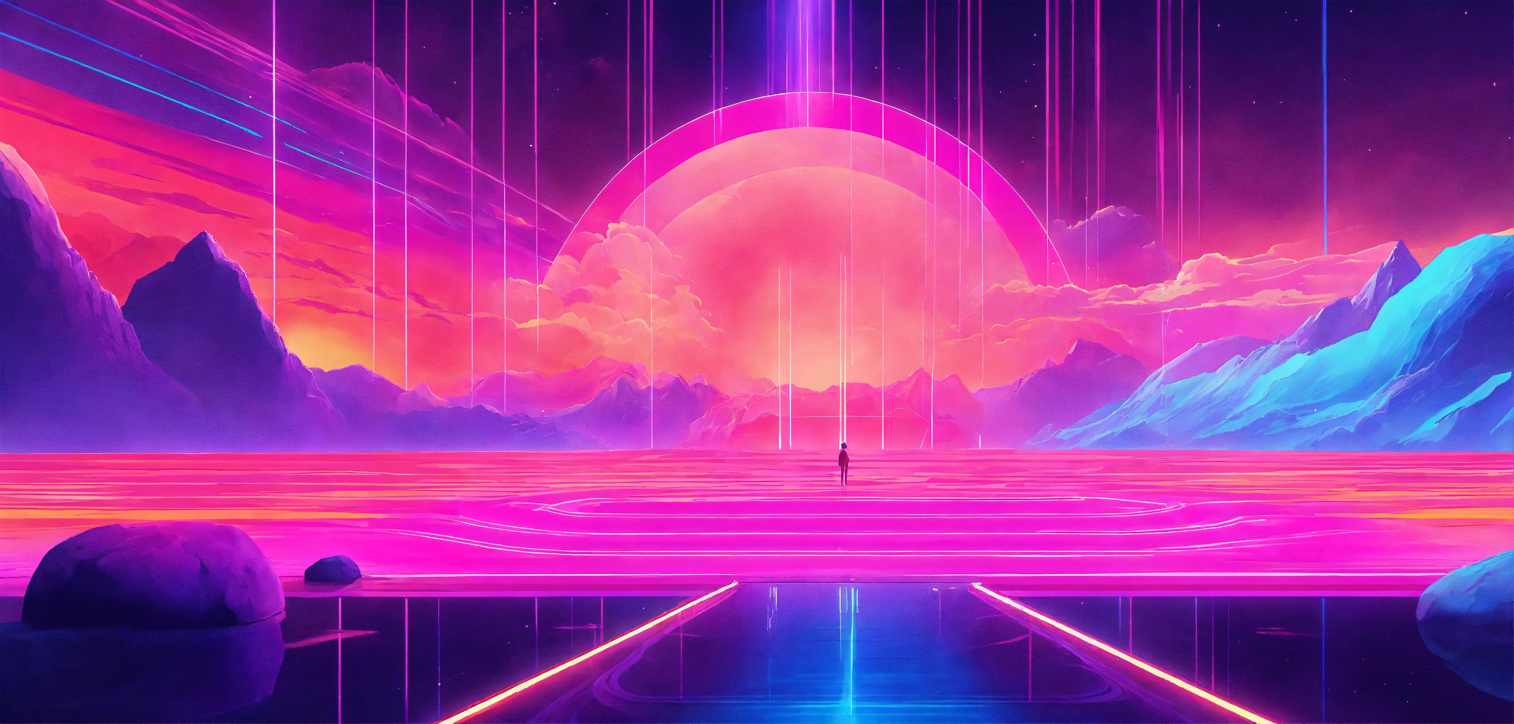 Lexica - In Psychic Waves visuals, textures serve as calming, even ...