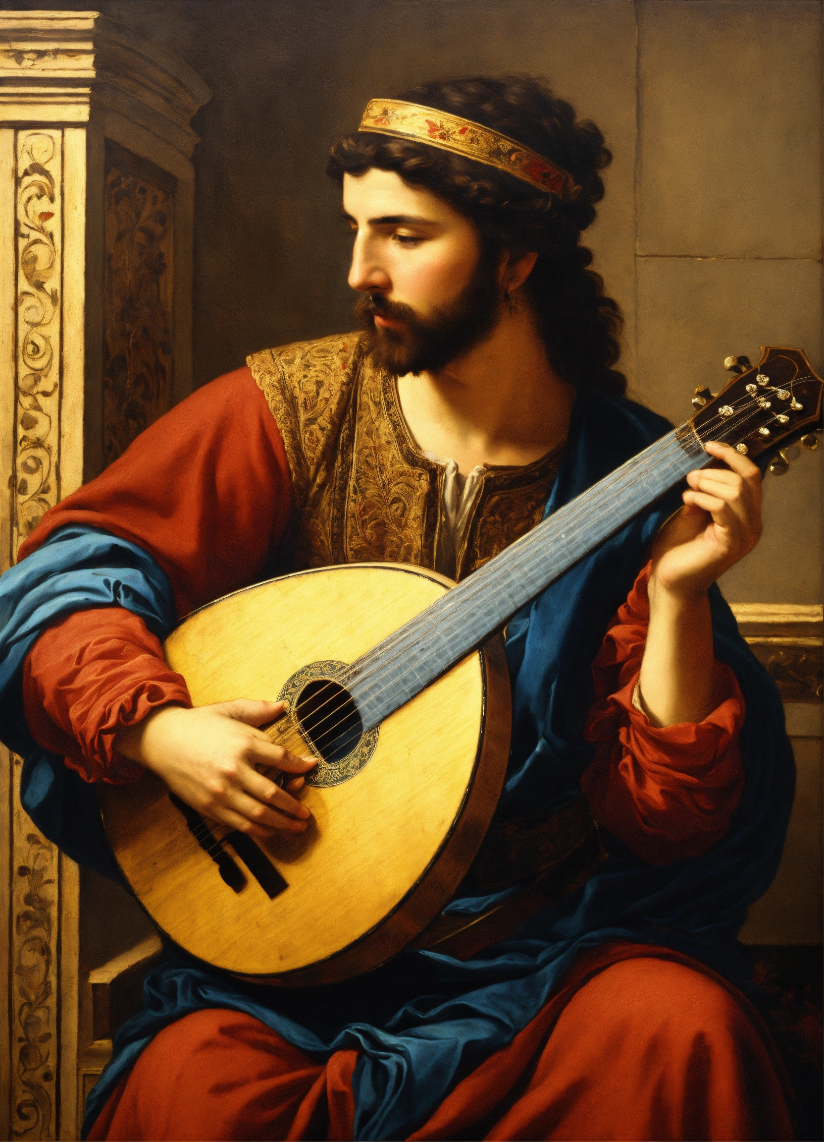 Lexica - Bouzouki Renaissance painting