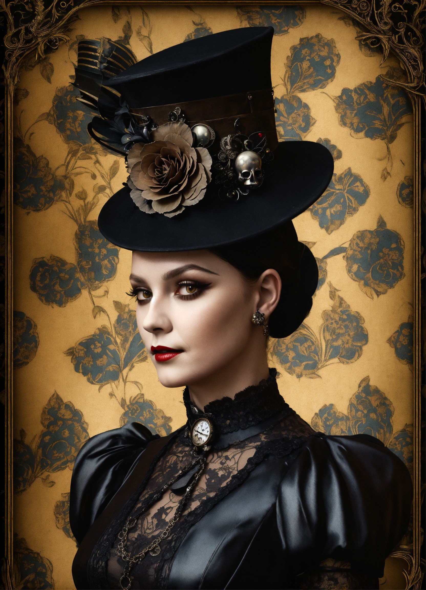 Lexica - Elaborate Gothic Wednesday Addams queen of spades, 40 years ...