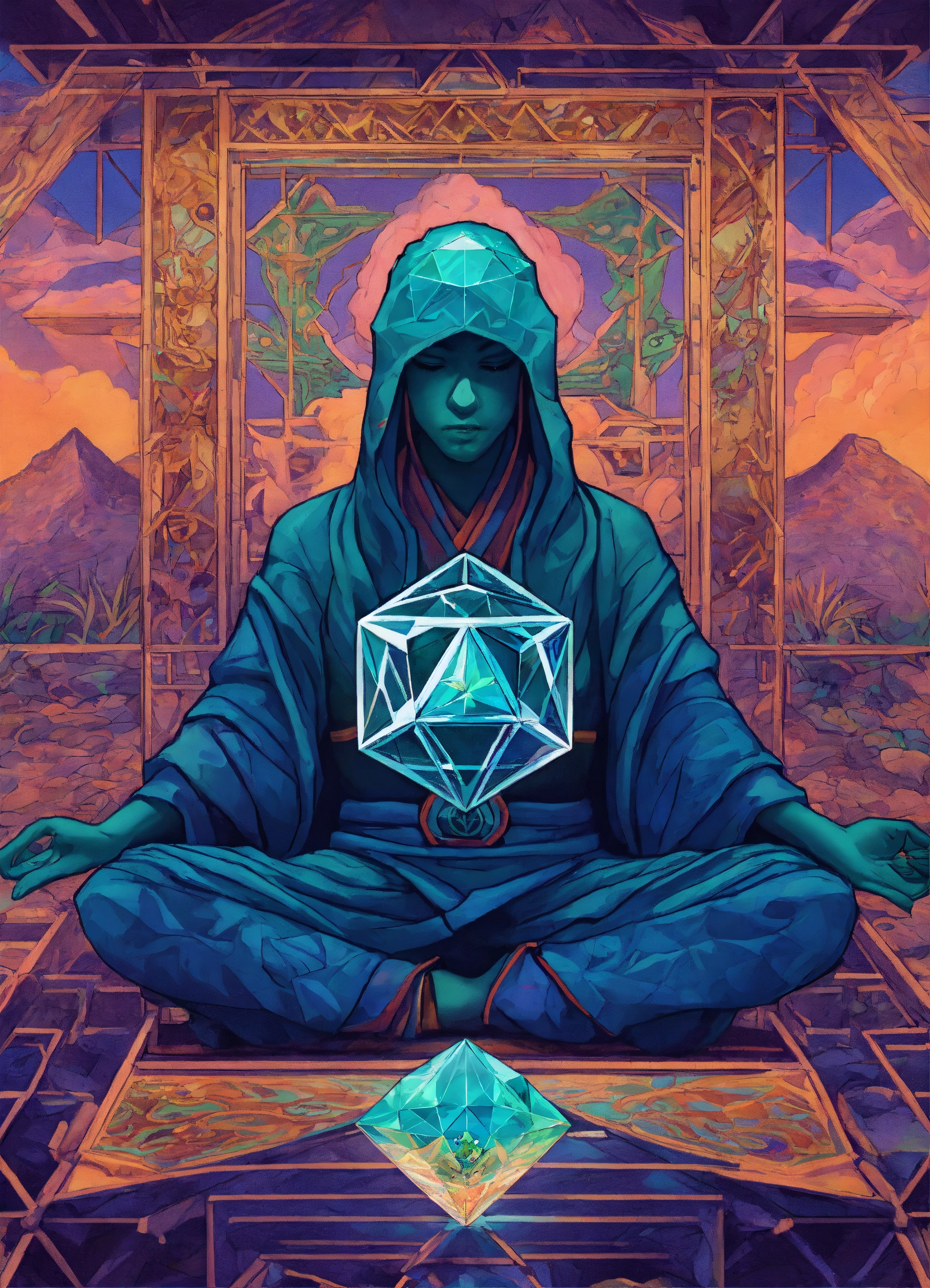 Lexica - Diamond Toad That is Ninja that is meditating in a tesseract ...