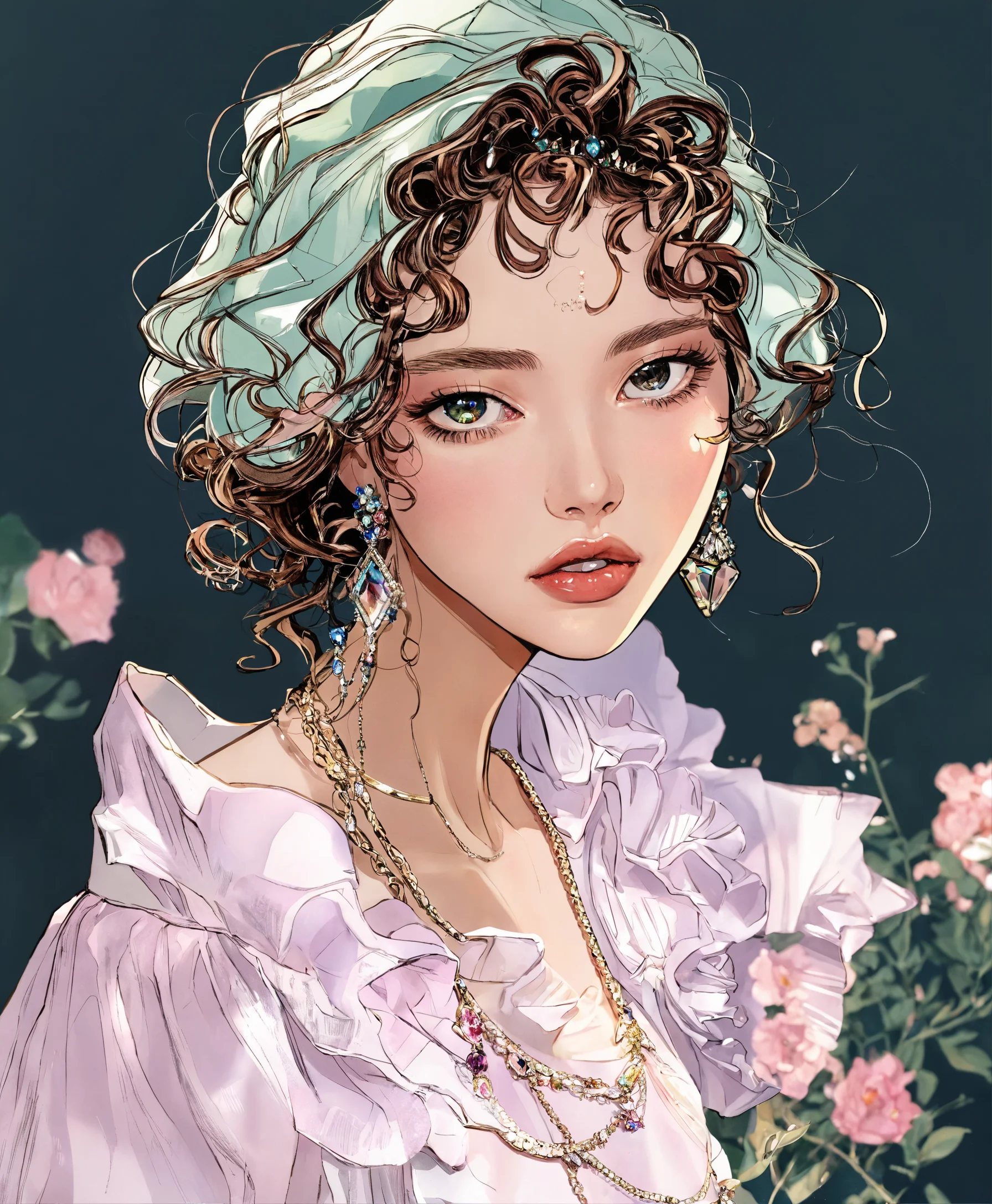 Lexica - Woman beauty , manhwa style, a lot of details, good detailing ...