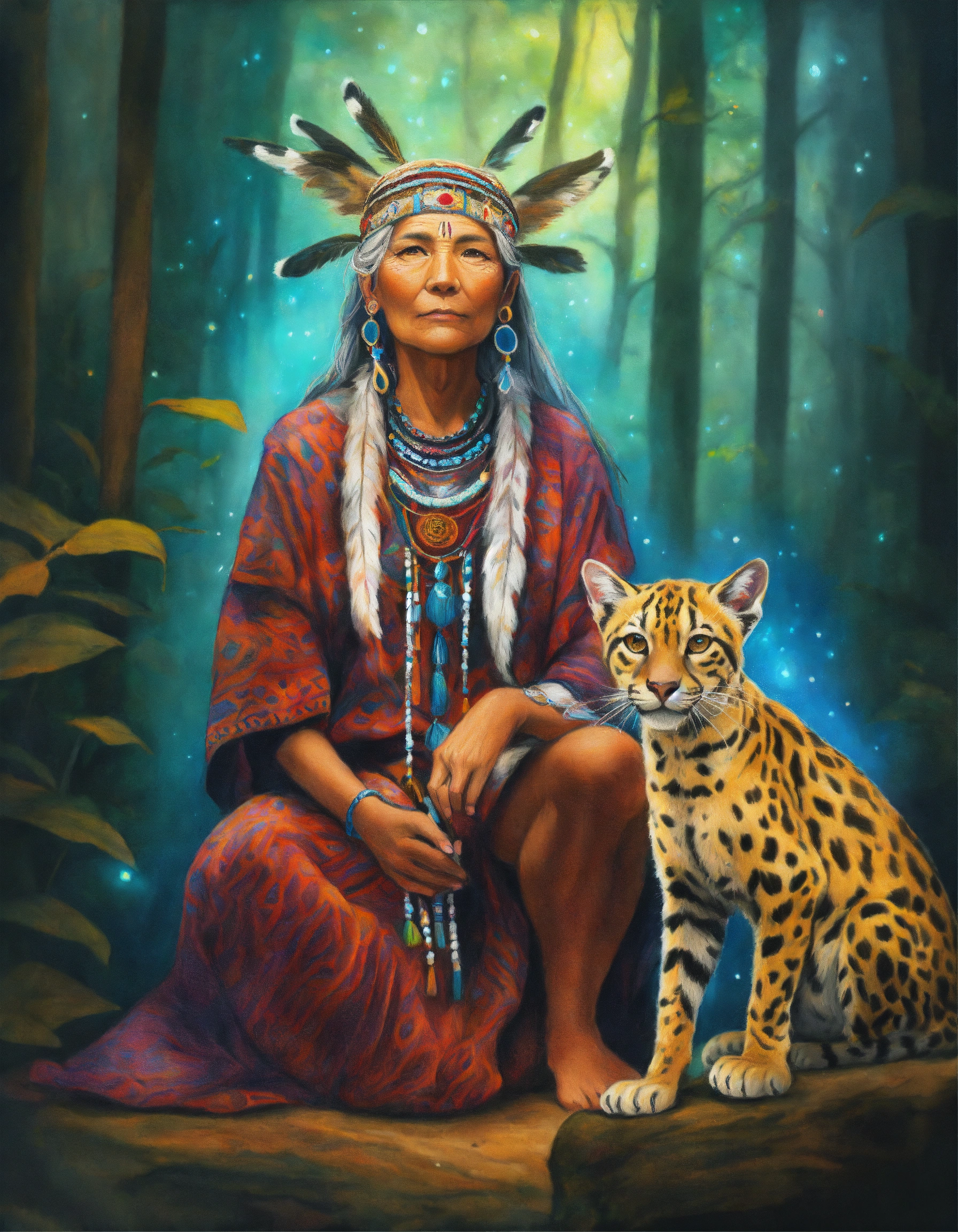 Lexica - Colored pencil illustration full body portrait of an