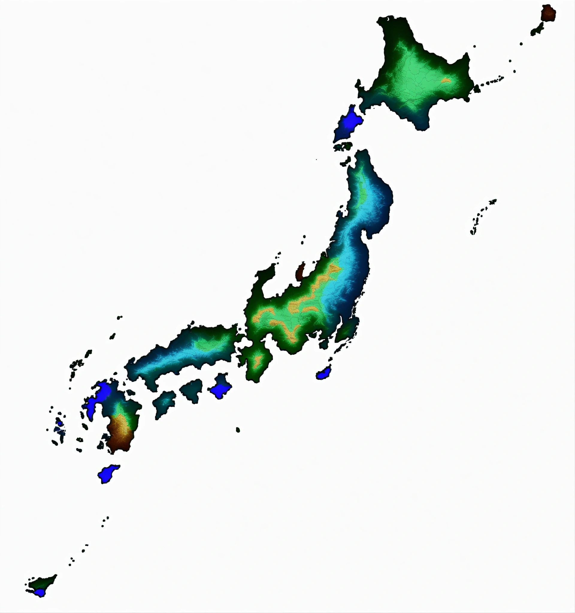 Lexica - A map of japan showing all 47 regions with a number over each ...