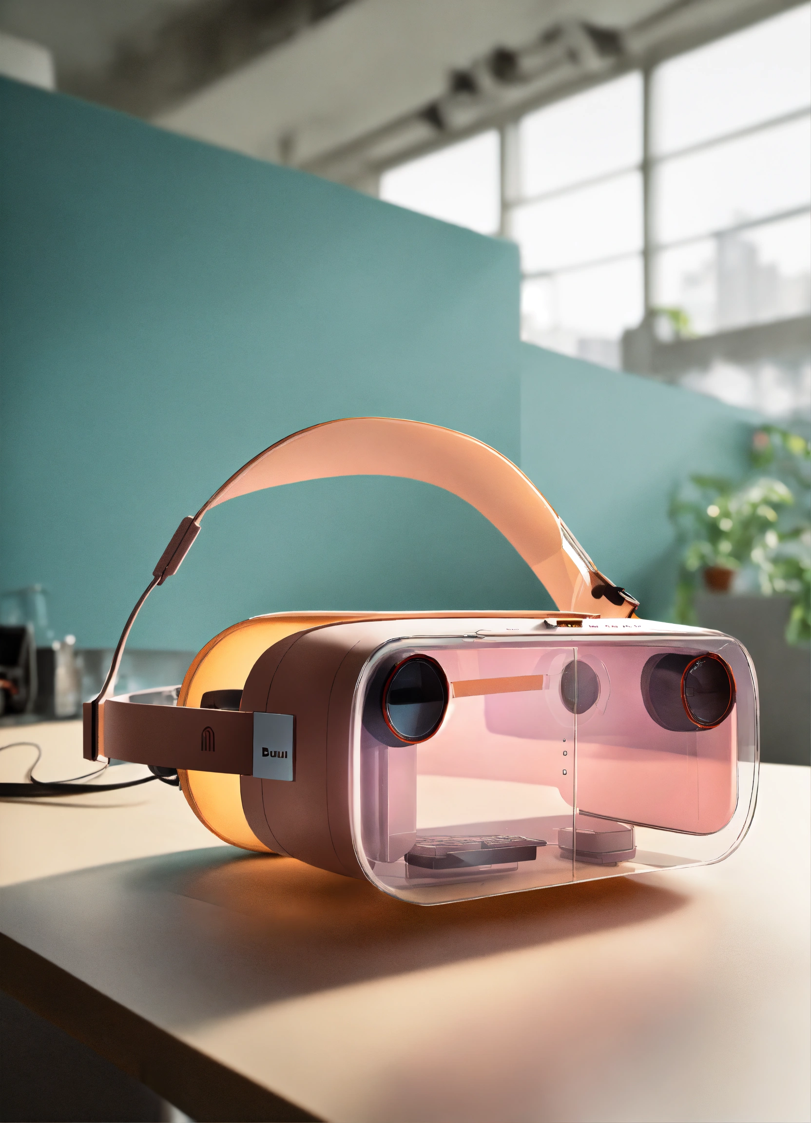 Lexica - A stunning, minimalist, thin, pastel translucent glass VR ...