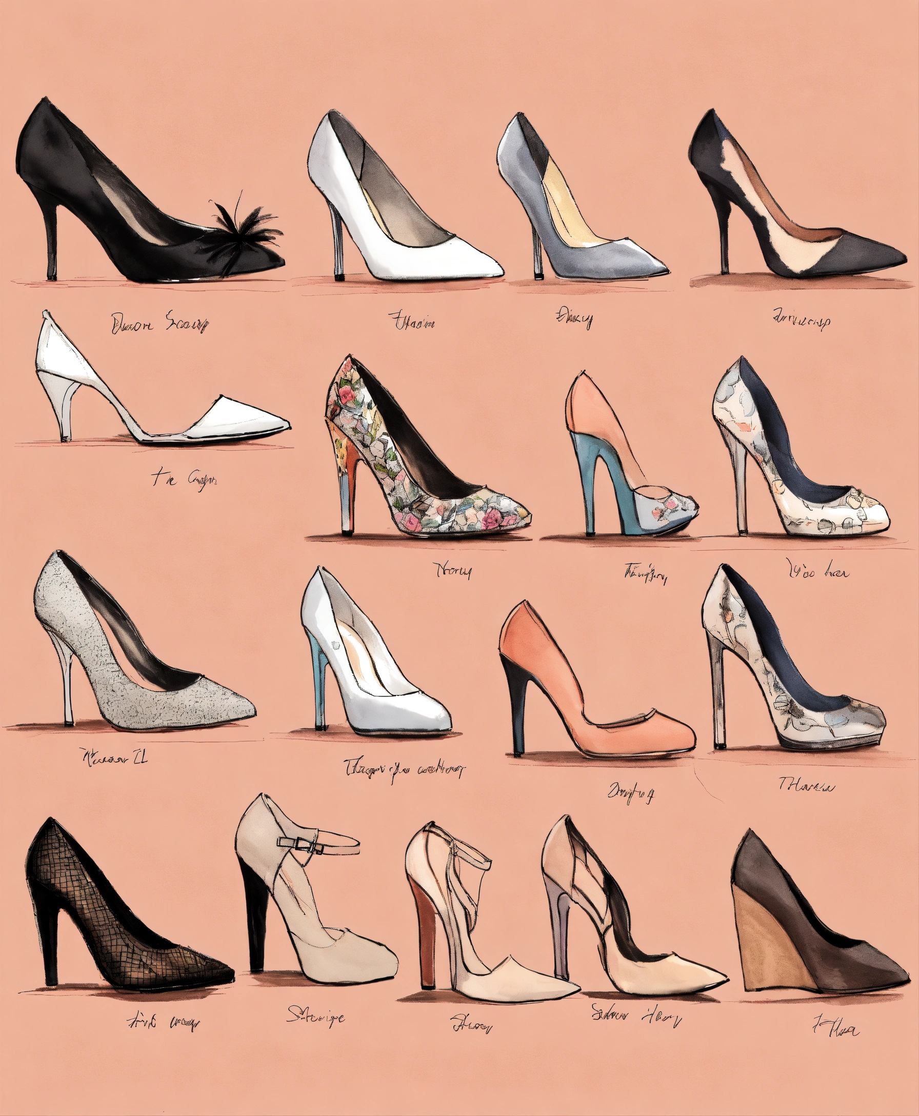 Lexica - Designing high heels, black, wedge, heels, high heels ...