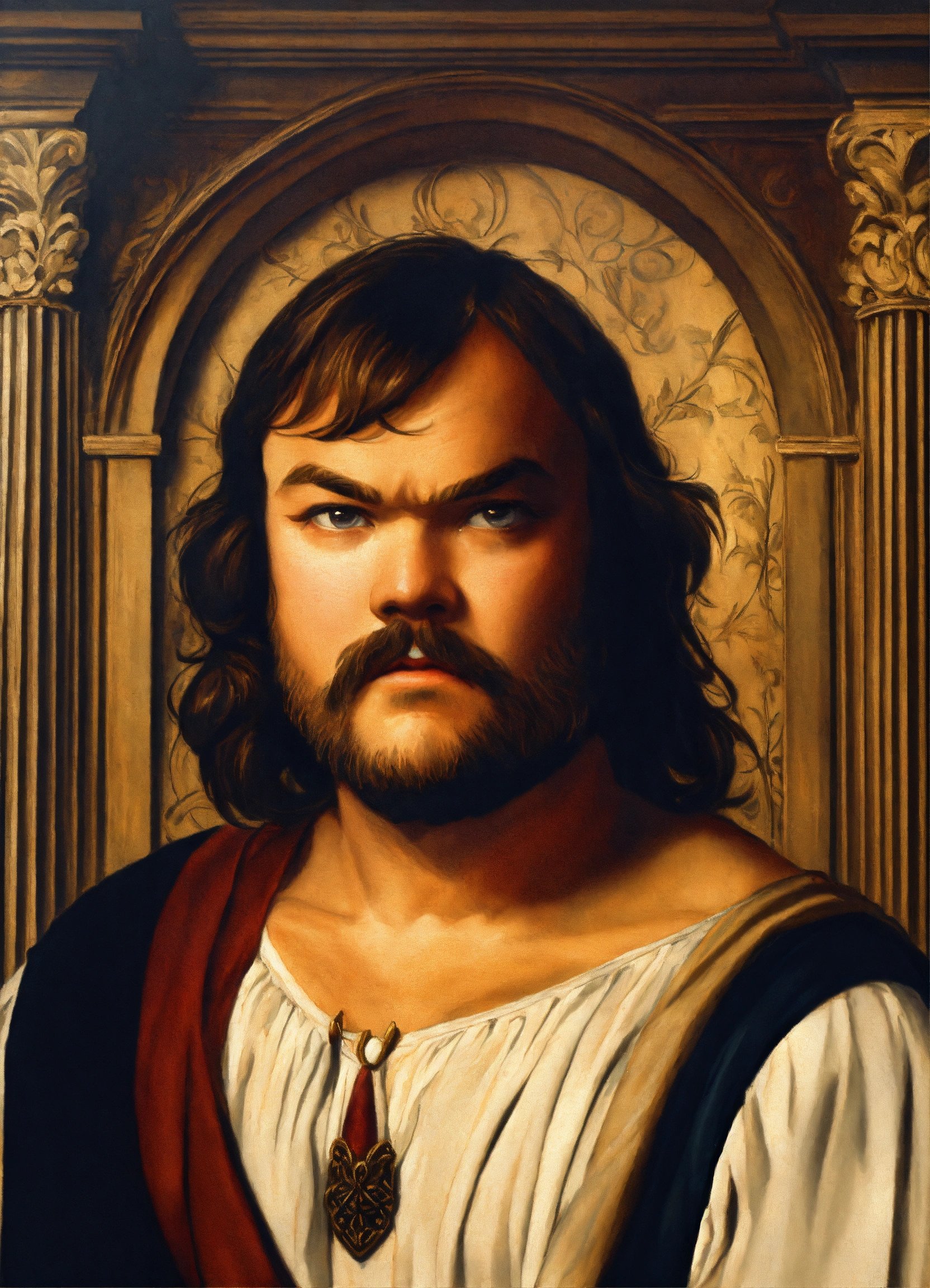 Lexica Renaissance Painting Of Jack Black