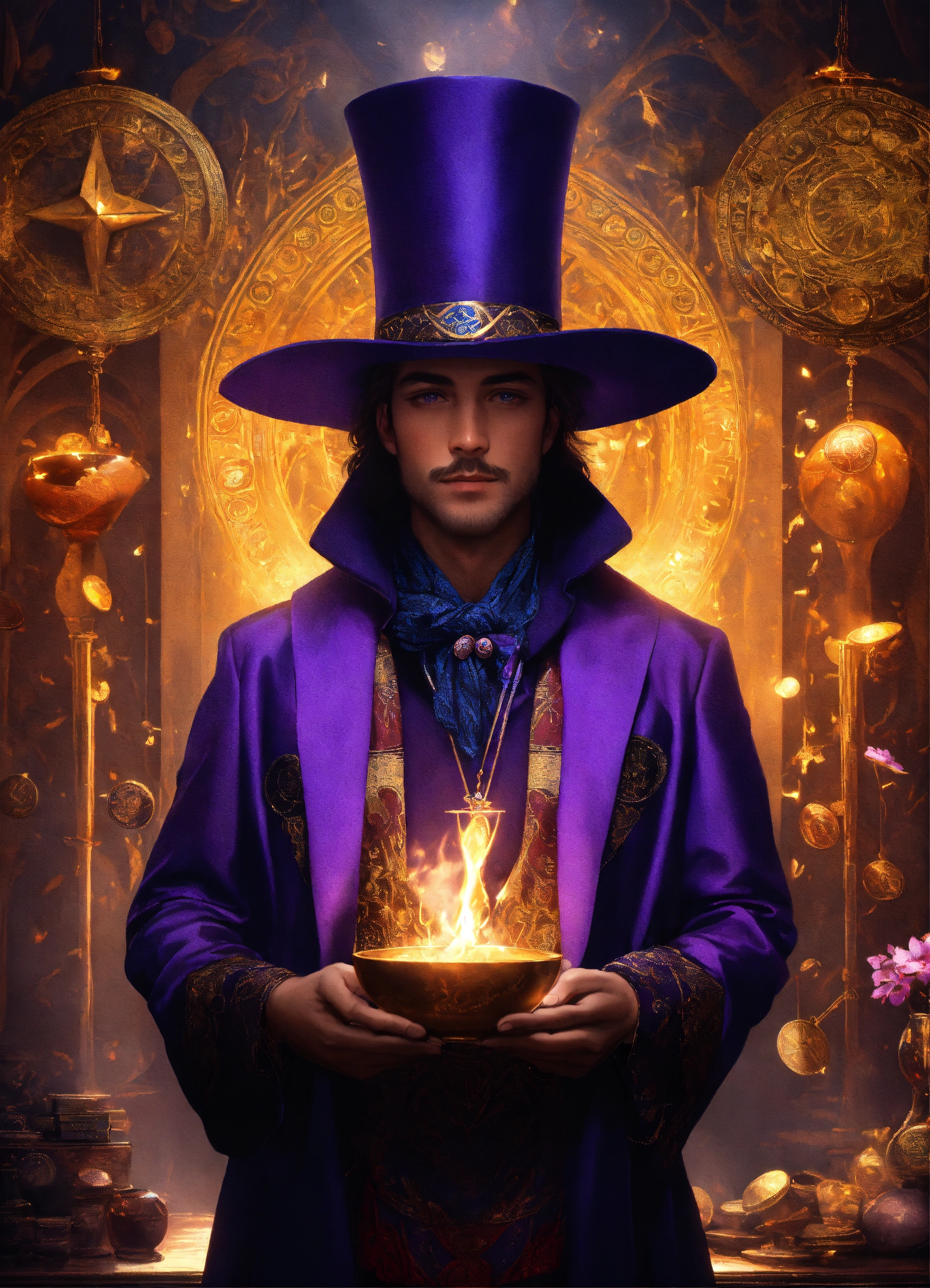 Lexica - "Imagine a strikingly handsome and charismatic magician ...