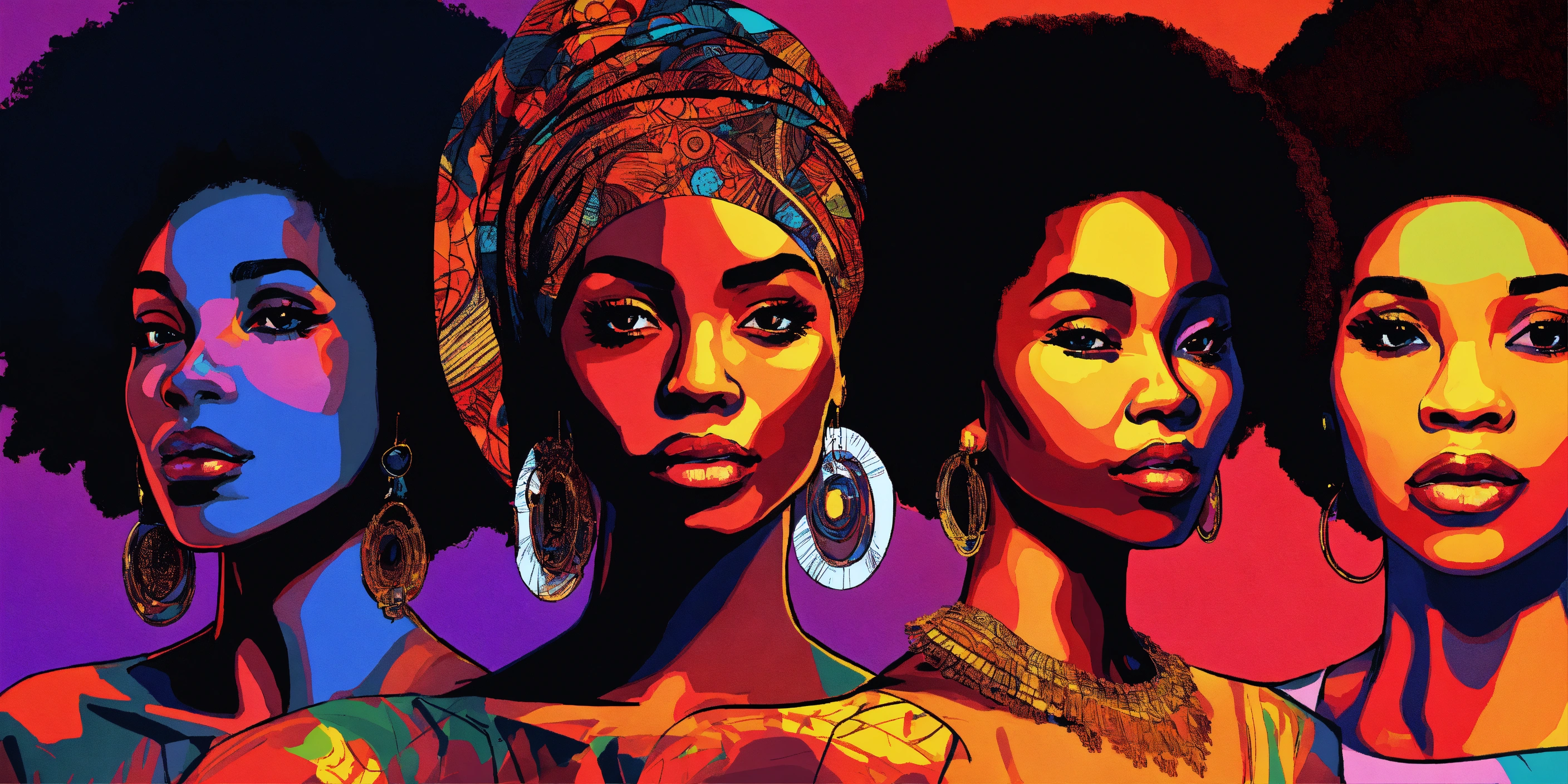 Lexica - Stylish Afrocentric Black Woman, vibrant and confident, soft ...
