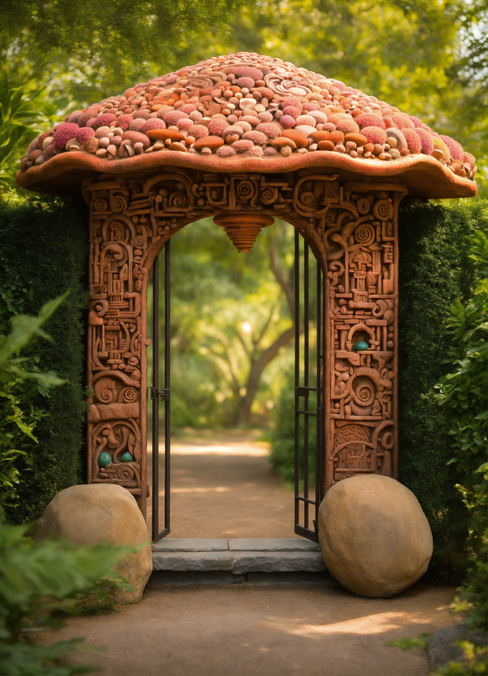 Lexica - A round shaped ancient stone hand made meditative garden ...