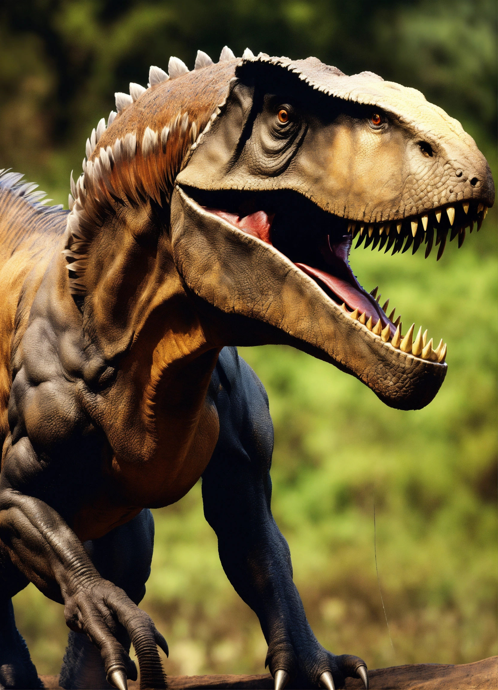 Lexica - Tyrannosaurus rex with fur or proto feathers