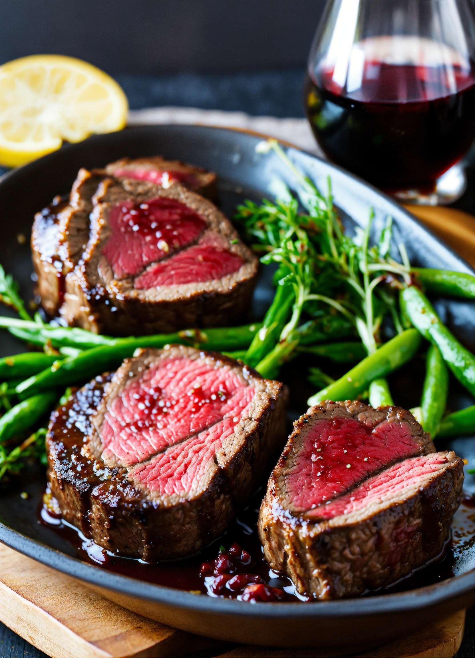 Lexica Filet Mignon with Red Wine Reduction Ingredients Filet mignon