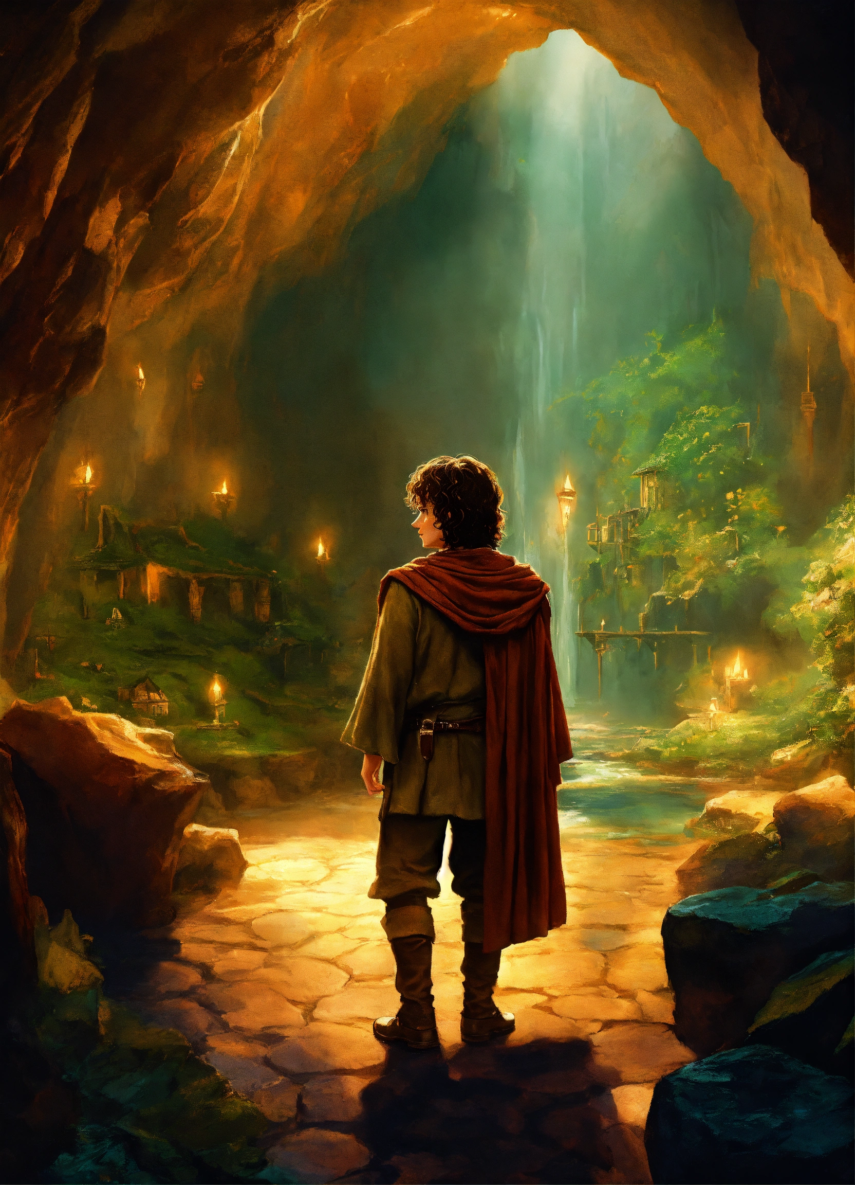 Lexica - Frodo baggins in a cave