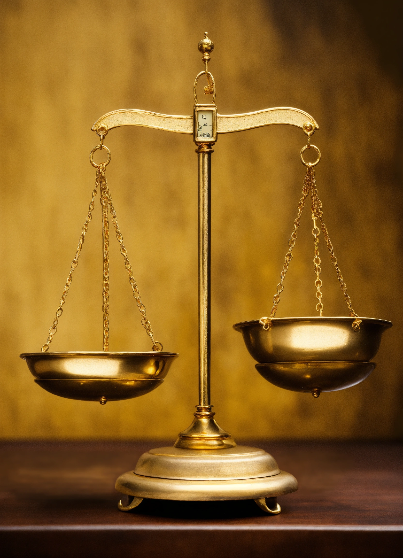 Lexica - Weight scale balance in gold
