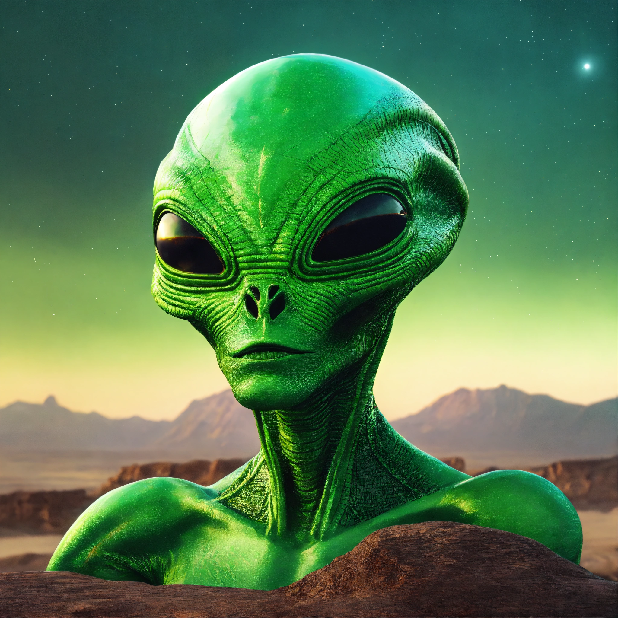 Lexica - Green color alien