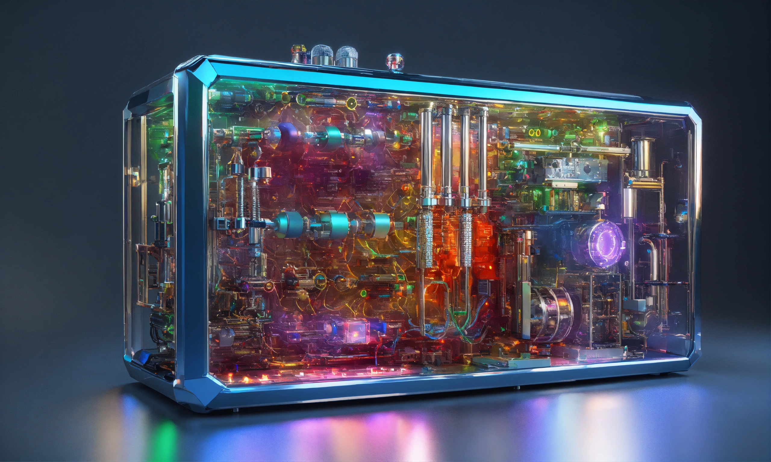 Lexica - Knolling (quantum machine) colorful. 3d hiper-realistic ...