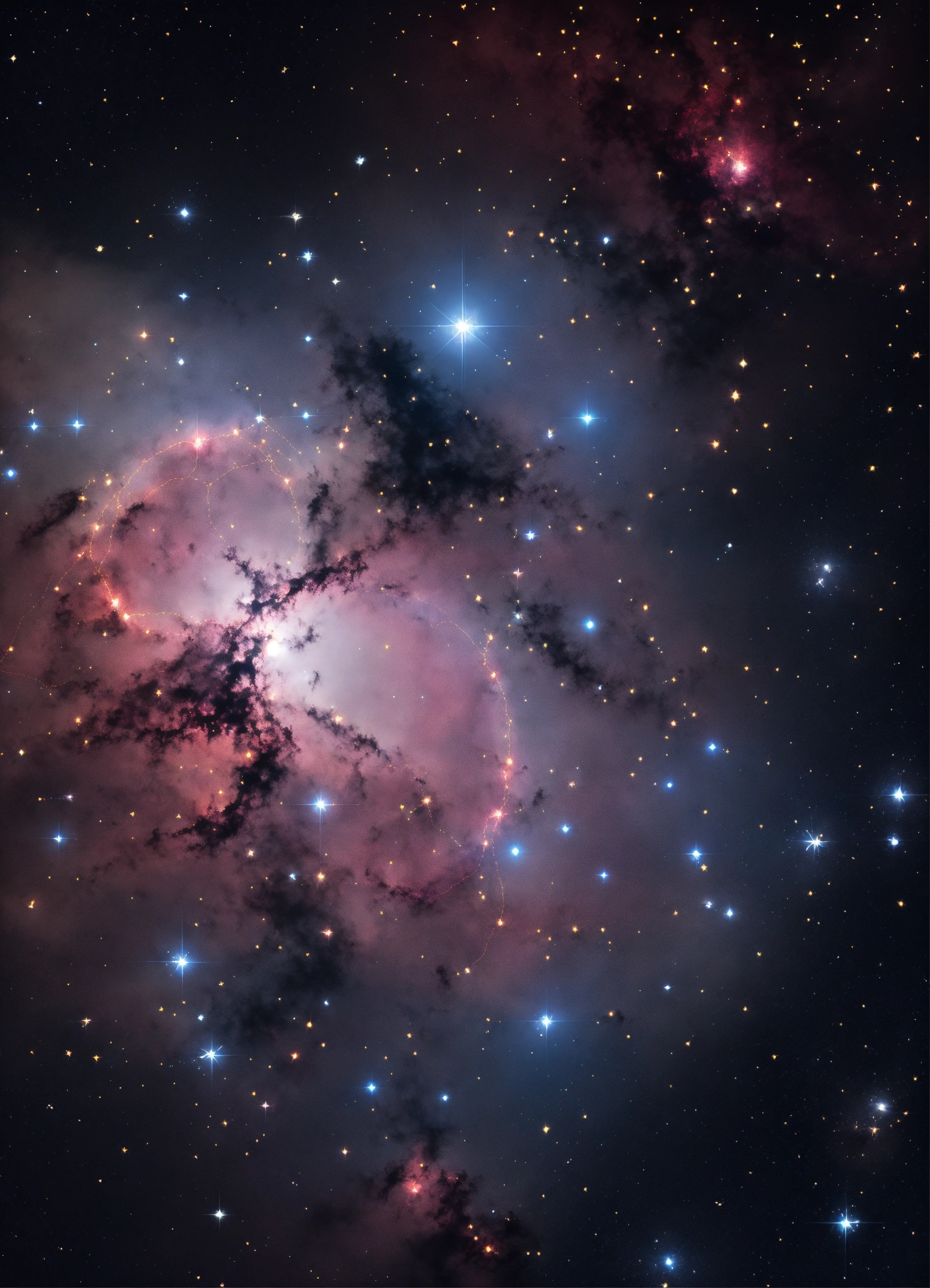 Lexica - Realistic orion constellation illustration no background