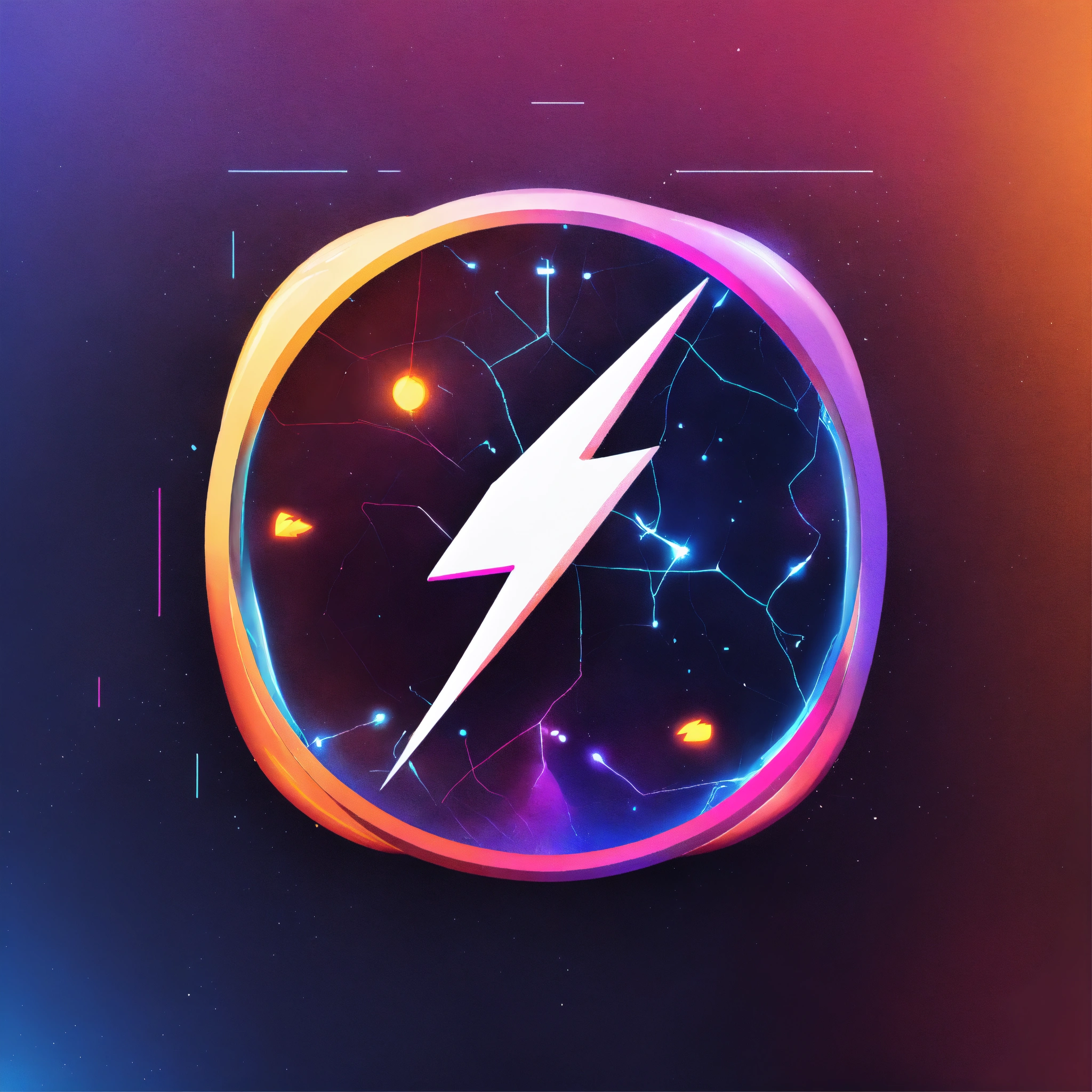 Lexica - Modern app icon for Ethernet configuration, stylized lightning ...