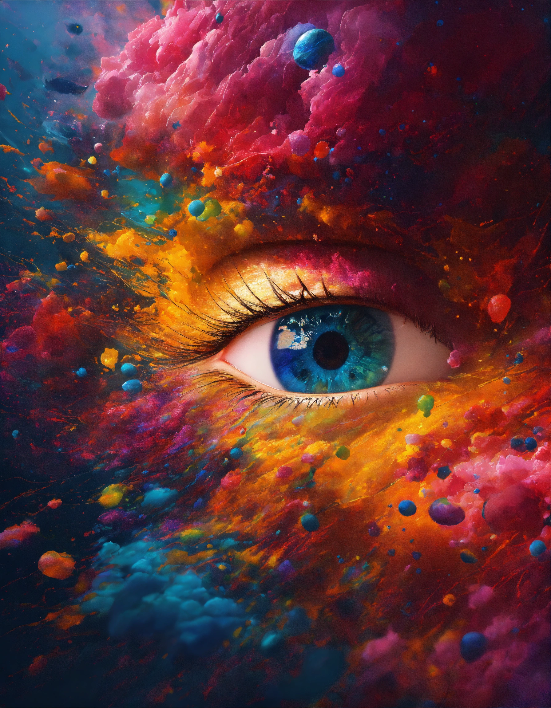 Lexica - Occasional splatters of this vivid liquid create vibrant, high ...