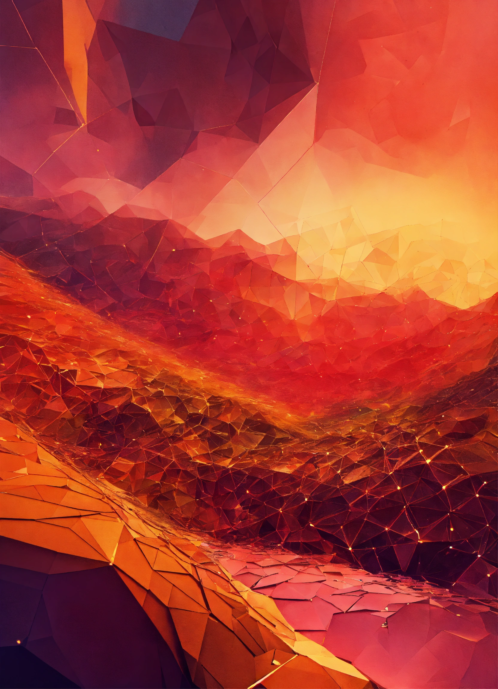 Lexica - A dynamic, abstract digital landscape, representing the ...
