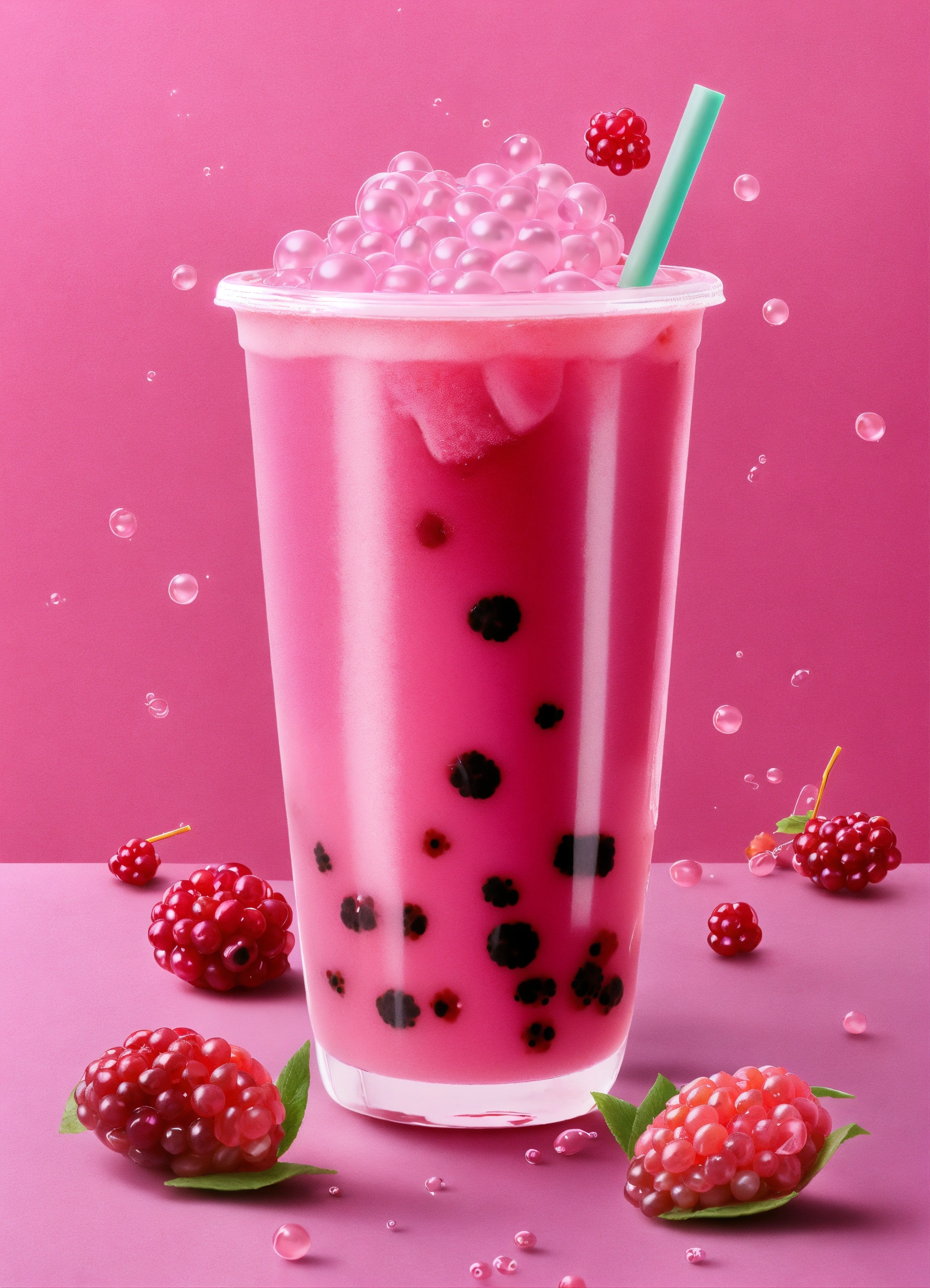 Lexica - Boba tea title, web page interface, bubble tea, tapoica pearls ...