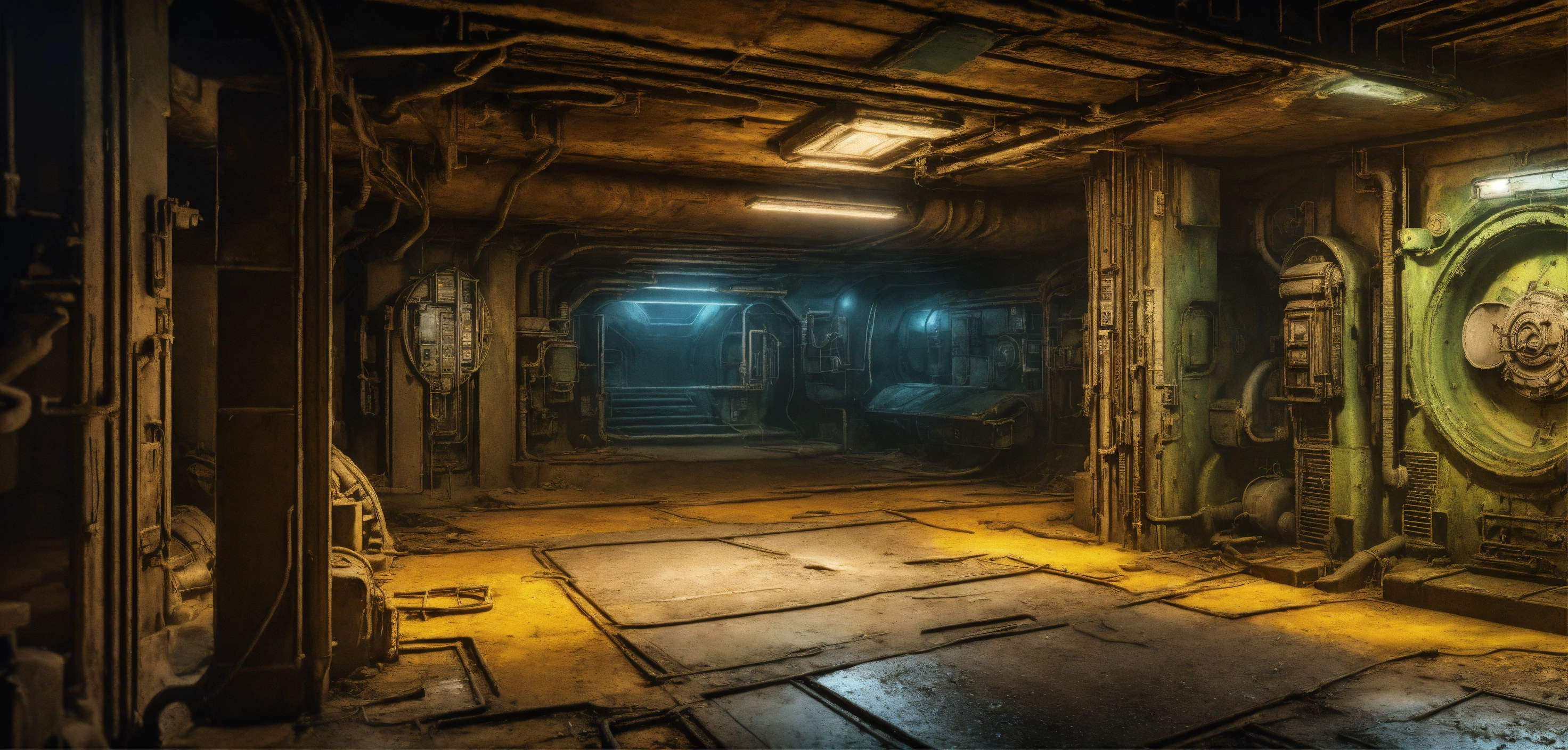 Lexica - Abandoned underground bunker in 3000, centred, high quality ...